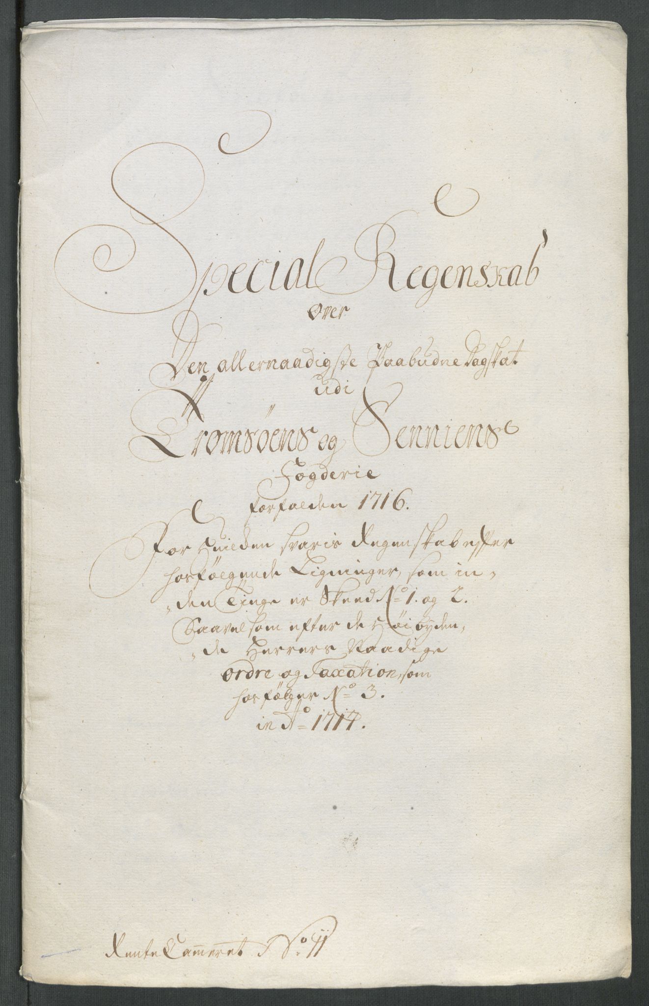 Rentekammeret inntil 1814, Reviderte regnskaper, Fogderegnskap, AV/RA-EA-4092/R68/L4763: Fogderegnskap Senja og Troms, 1717, p. 170