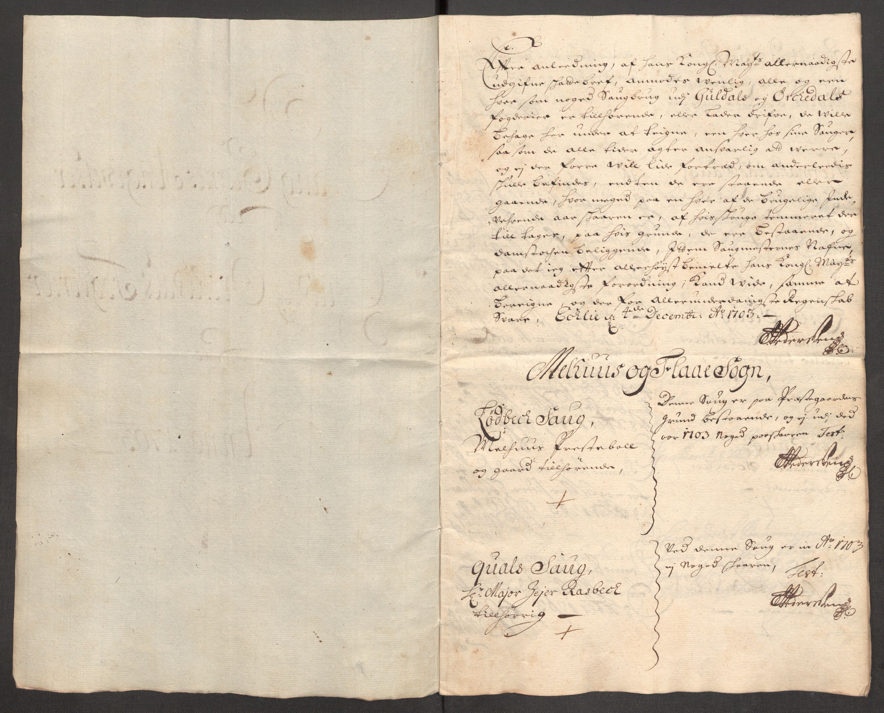 Rentekammeret inntil 1814, Reviderte regnskaper, Fogderegnskap, AV/RA-EA-4092/R60/L3953: Fogderegnskap Orkdal og Gauldal, 1703, p. 298