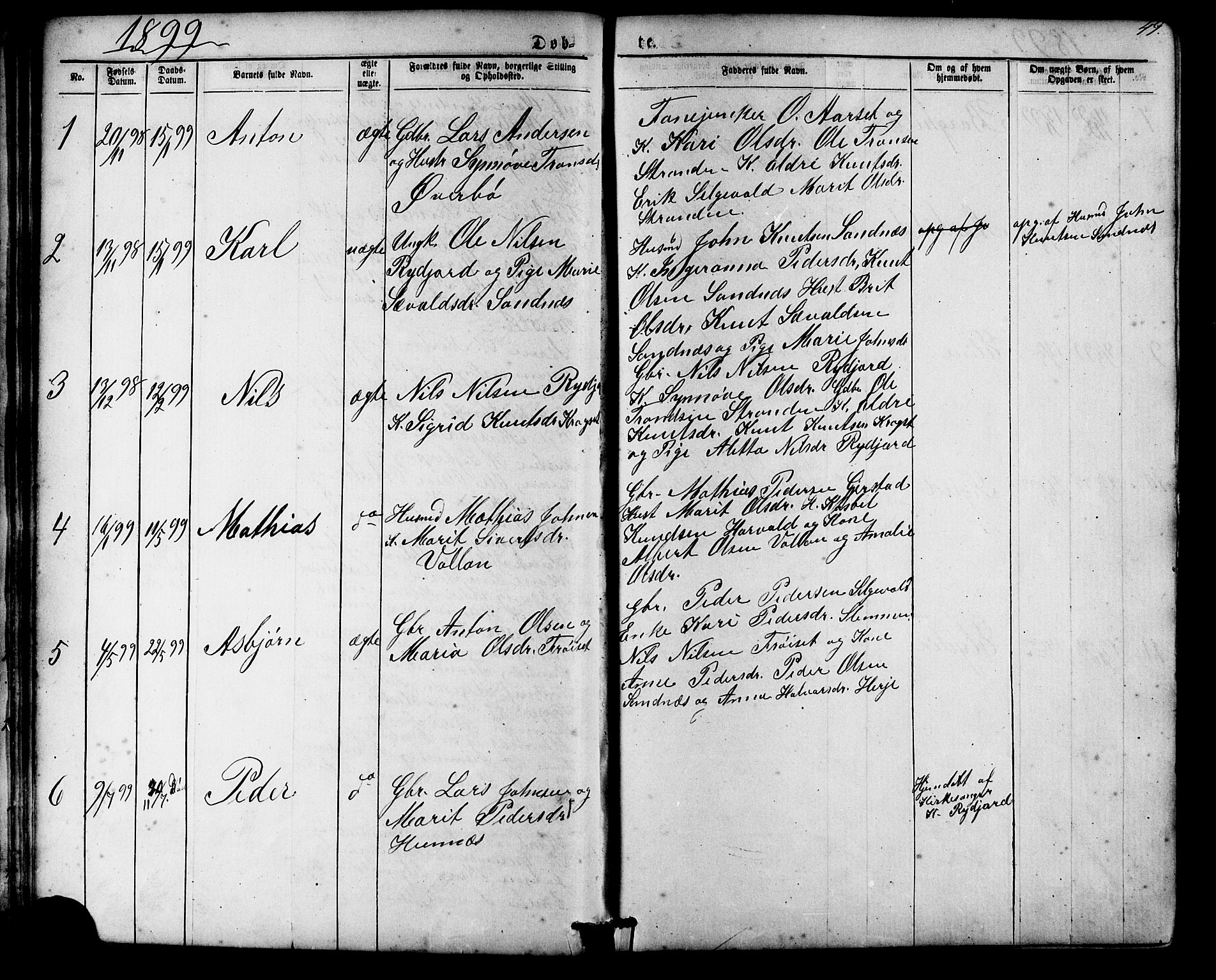 Ministerialprotokoller, klokkerbøker og fødselsregistre - Møre og Romsdal, SAT/A-1454/548/L0614: Parish register (copy) no. 548C02, 1867-1917, p. 49