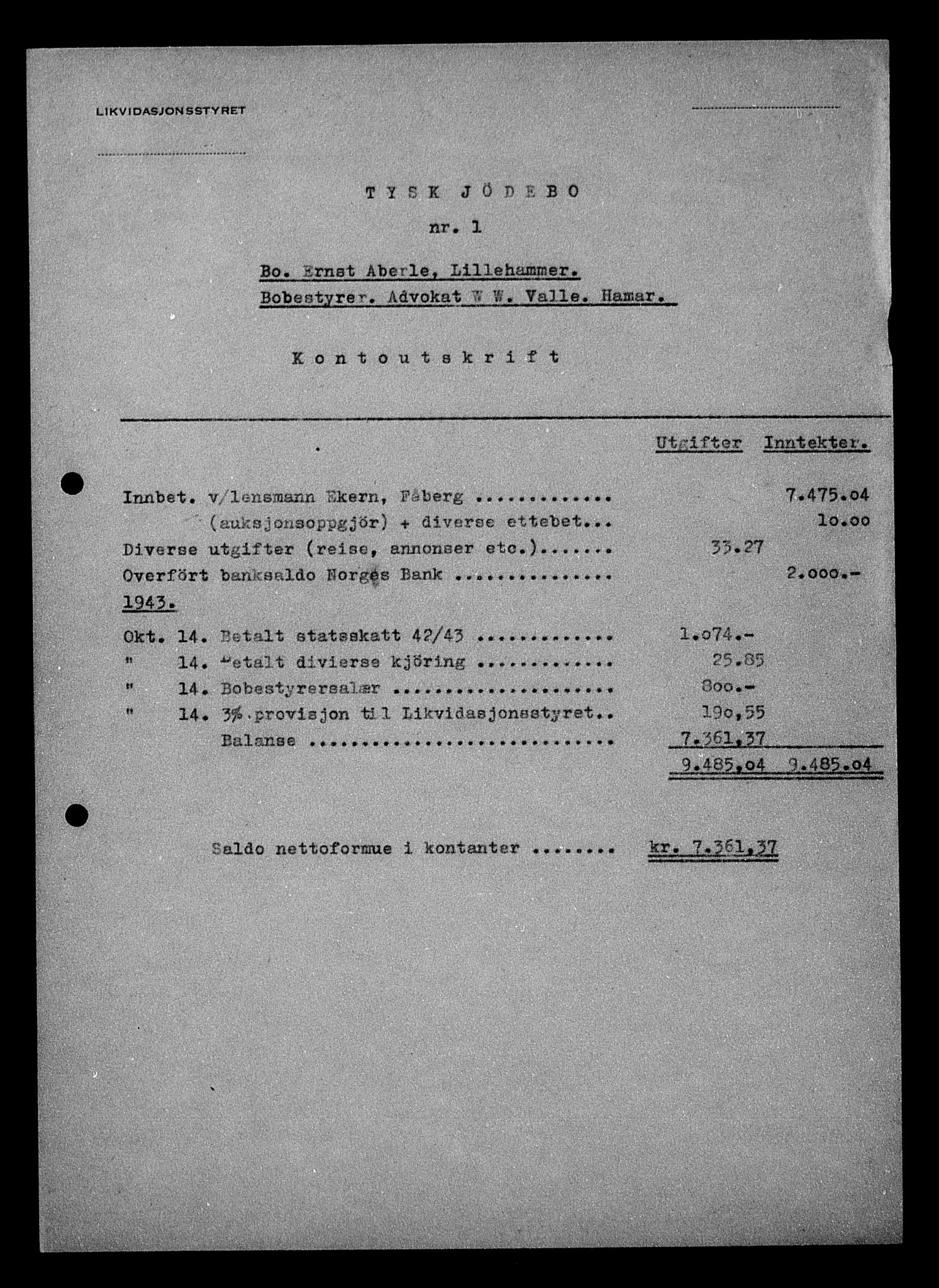 Justisdepartementet, Tilbakeføringskontoret for inndratte formuer, AV/RA-S-1564/H/Hc/Hcd/L0989: --, 1945-1947, p. 12