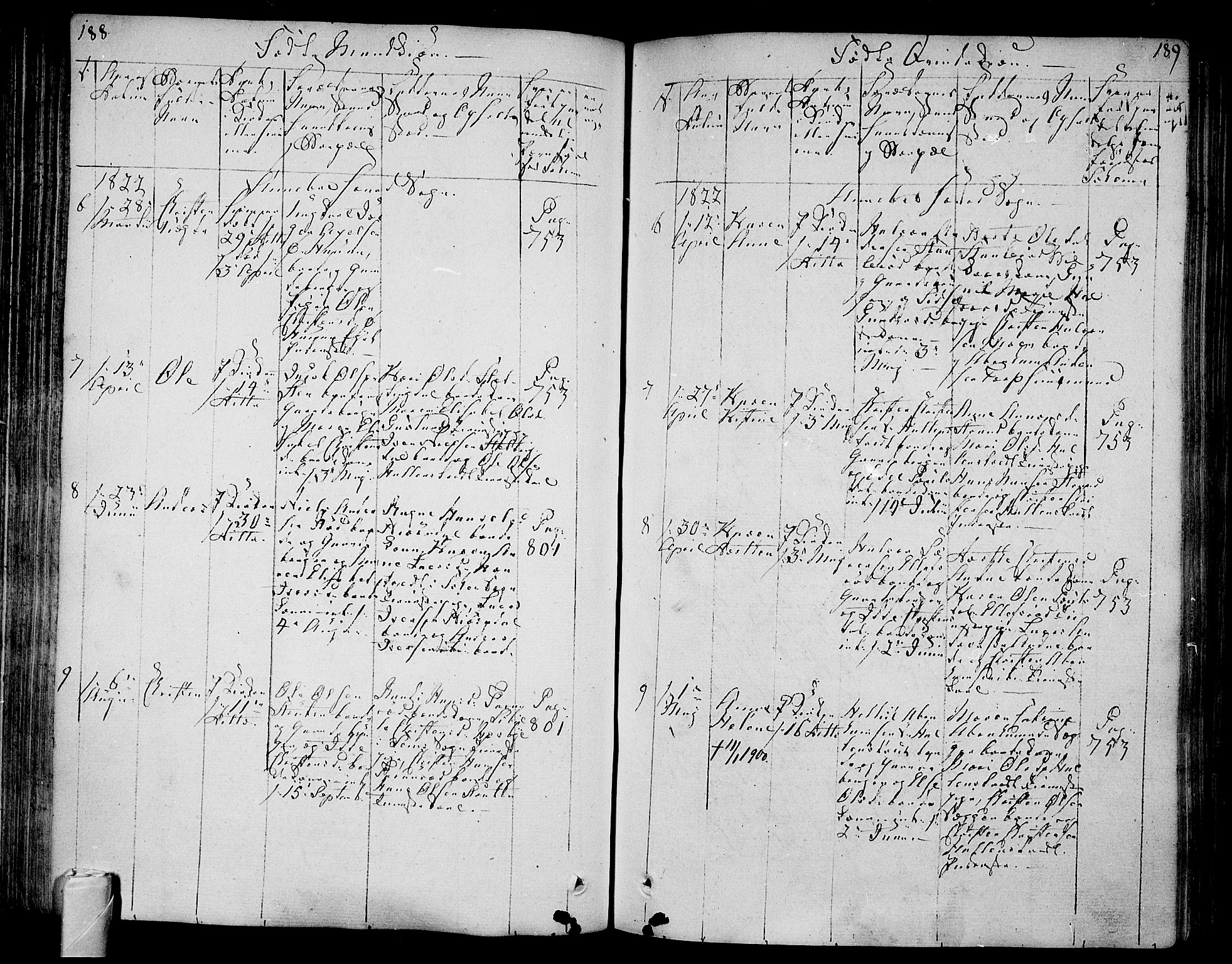 Andebu kirkebøker, AV/SAKO-A-336/F/Fa/L0003: Parish register (official) no. 3 /1, 1803-1828, p. 188-189