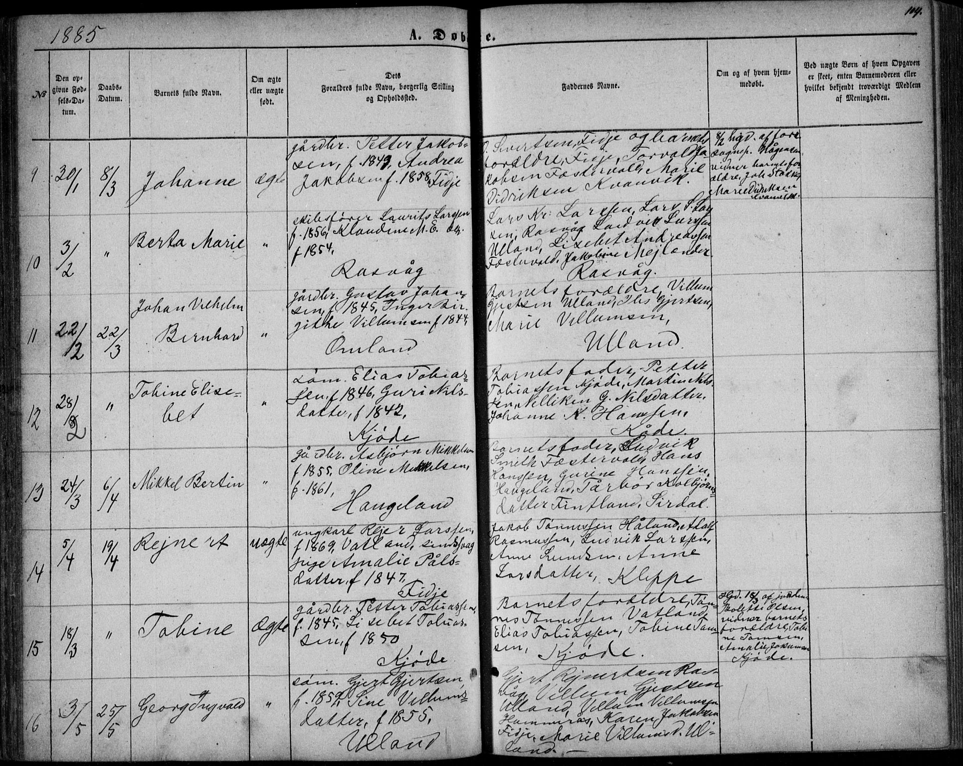 Flekkefjord sokneprestkontor, AV/SAK-1111-0012/F/Fb/Fbb/L0003: Parish register (copy) no. B 3, 1867-1889, p. 104