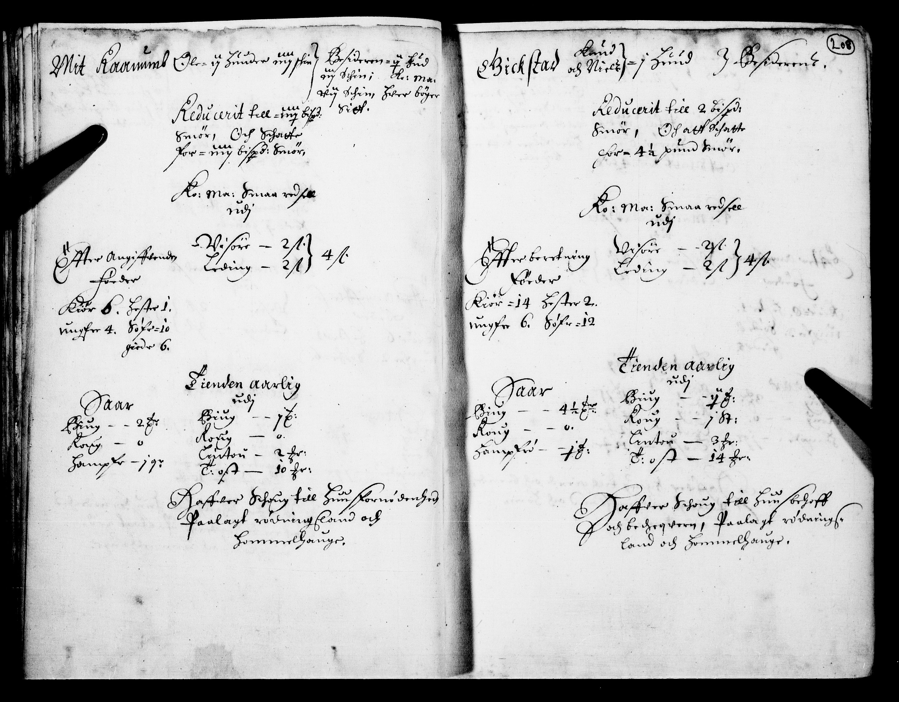 Rentekammeret inntil 1814, Realistisk ordnet avdeling, AV/RA-EA-4070/N/Nb/Nba/L0017: Hadeland og Valdres fogderi, 2. del, 1669, p. 207b-208a