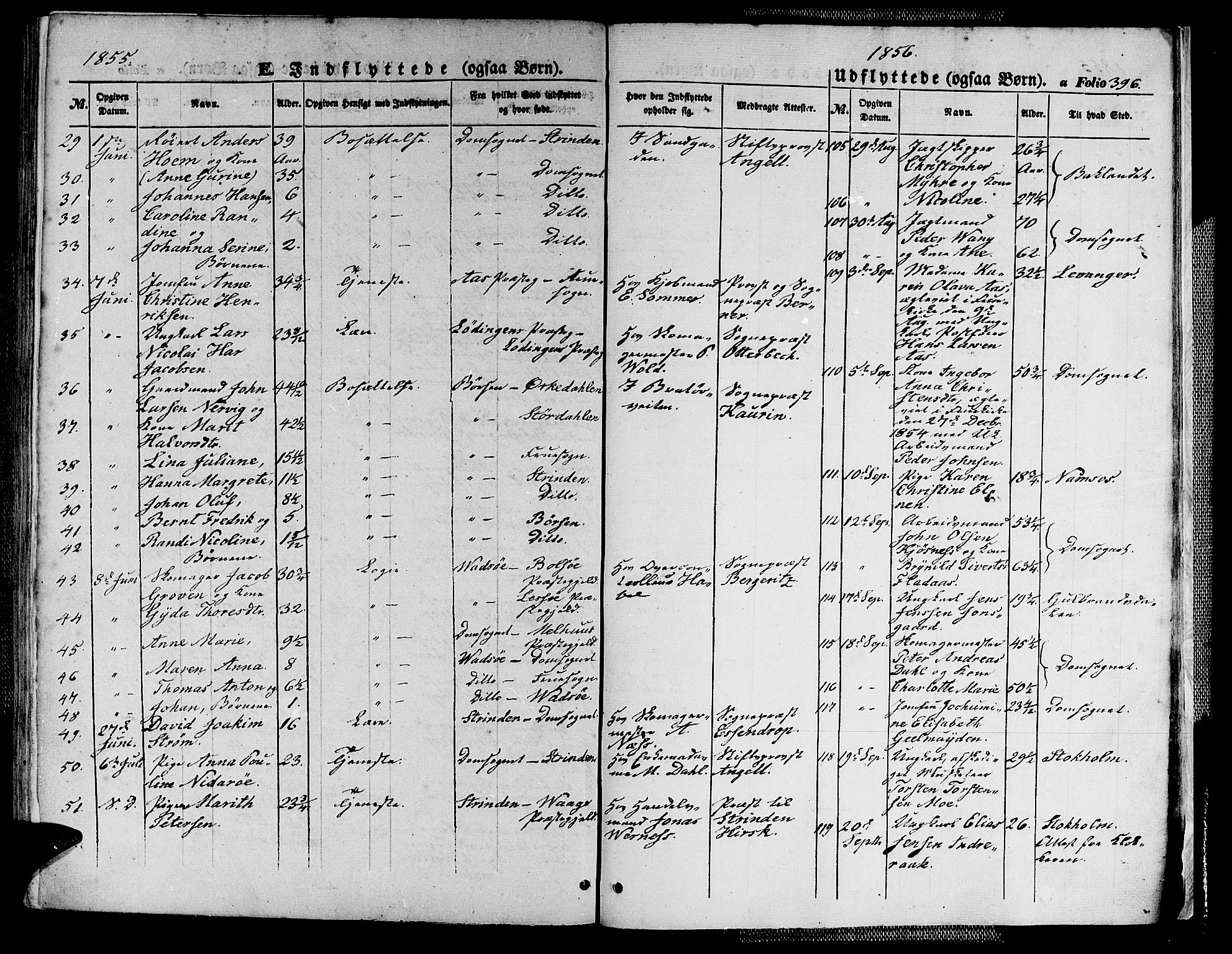 Ministerialprotokoller, klokkerbøker og fødselsregistre - Sør-Trøndelag, SAT/A-1456/602/L0137: Parish register (copy) no. 602C05, 1846-1856, p. 396