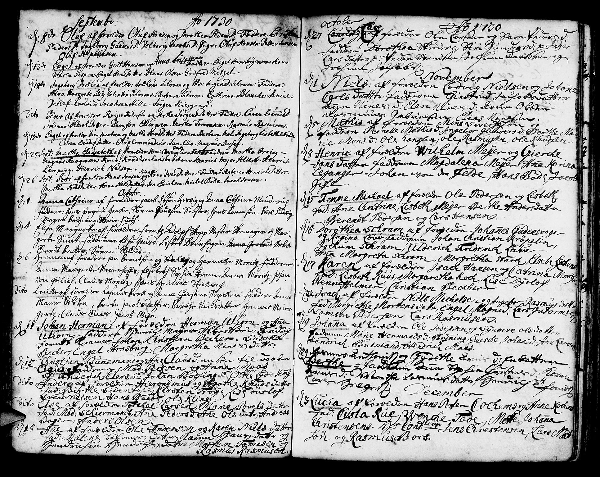 Korskirken sokneprestembete, SAB/A-76101/H/Haa/L0004: Parish register (official) no. A 4, 1720-1750, p. 97
