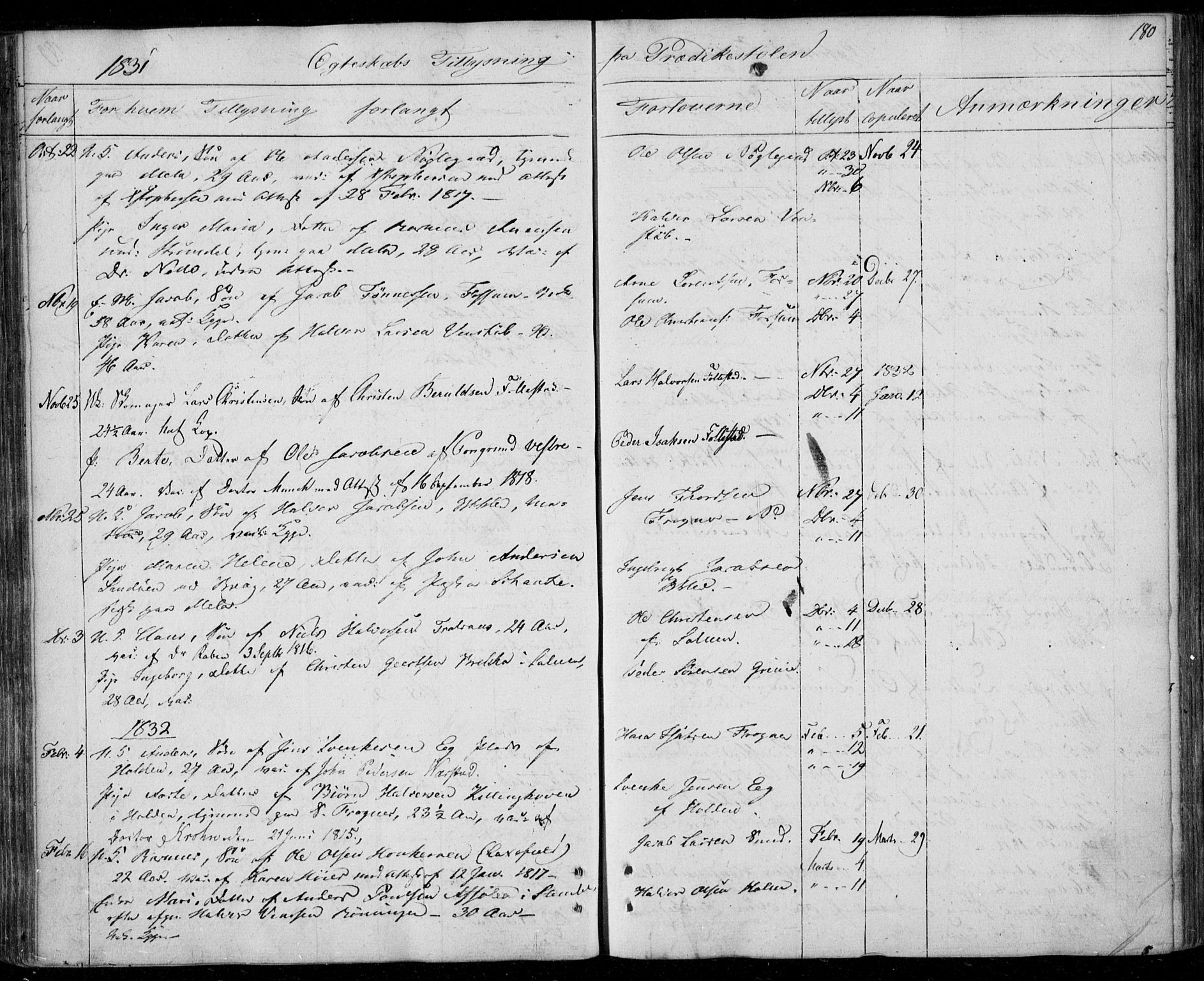 Gjerpen kirkebøker, SAKO/A-265/F/Fa/L0005: Parish register (official) no. I 5, 1823-1829, p. 180
