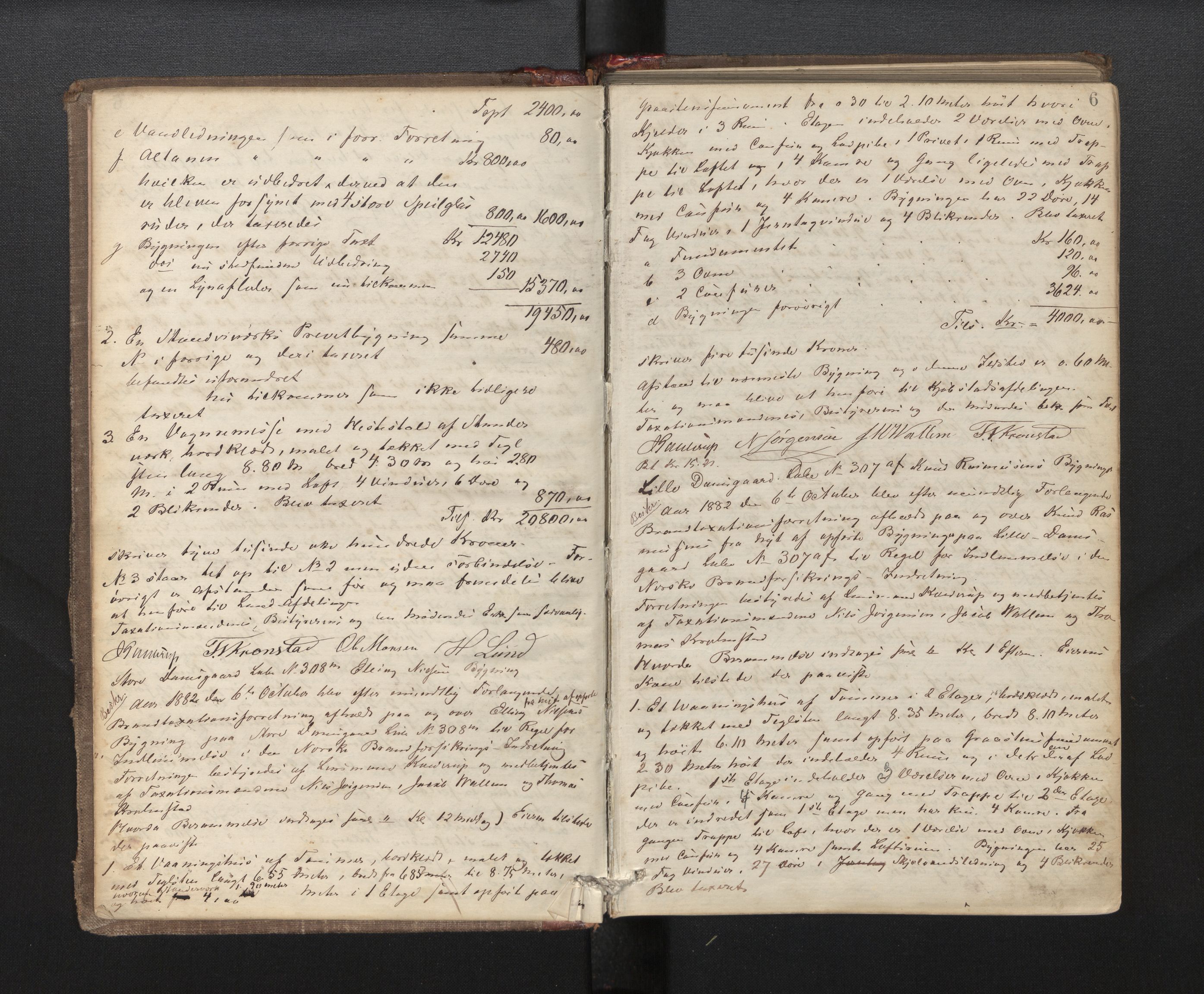 Lensmannen i Årstad, AV/SAB-A-36201/0012/L0007: Branntakstprotokoll, 1882-1889, p. 6