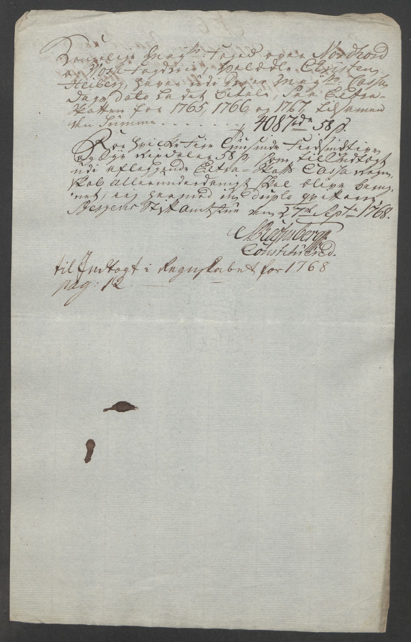 Rentekammeret inntil 1814, Reviderte regnskaper, Fogderegnskap, AV/RA-EA-4092/R51/L3303: Ekstraskatten Nordhordland og Voss, 1762-1772, p. 190