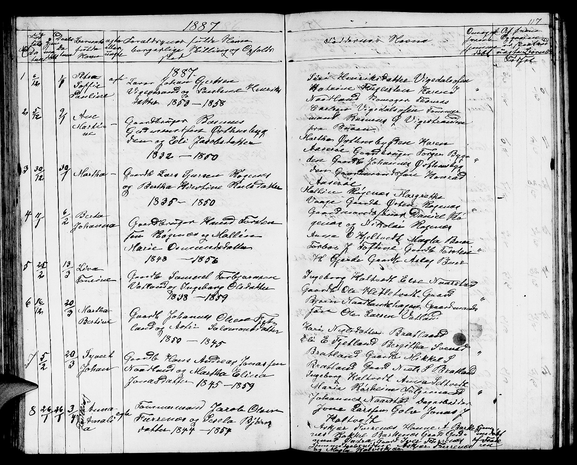 Jelsa sokneprestkontor, SAST/A-101842/01/V: Parish register (copy) no. B 3, 1864-1890, p. 117