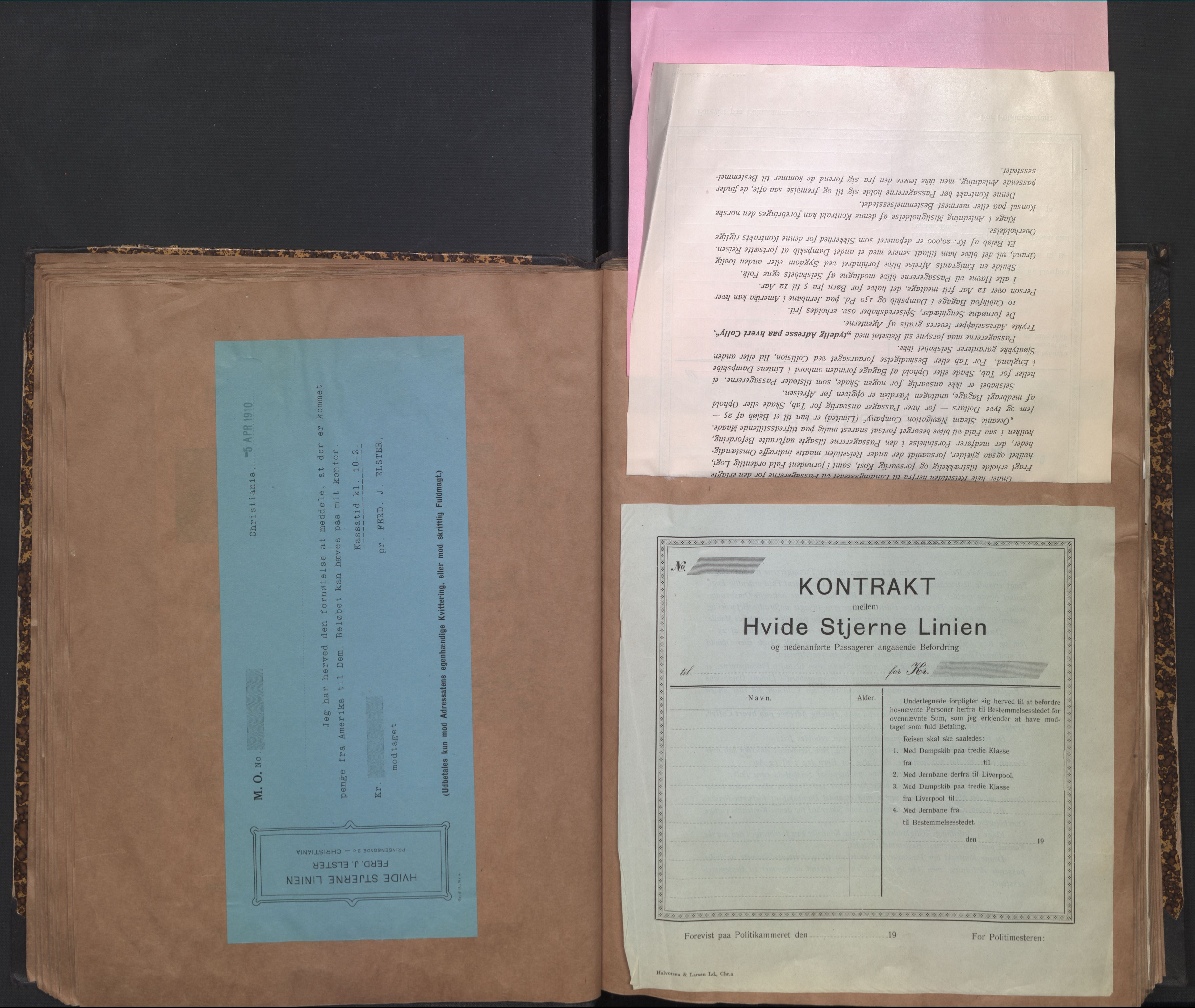 White Star-linjen, AV/SAO-PAO-0201/D/Dc/L0001: Utklippingsbok, 1909-1924, p. 43