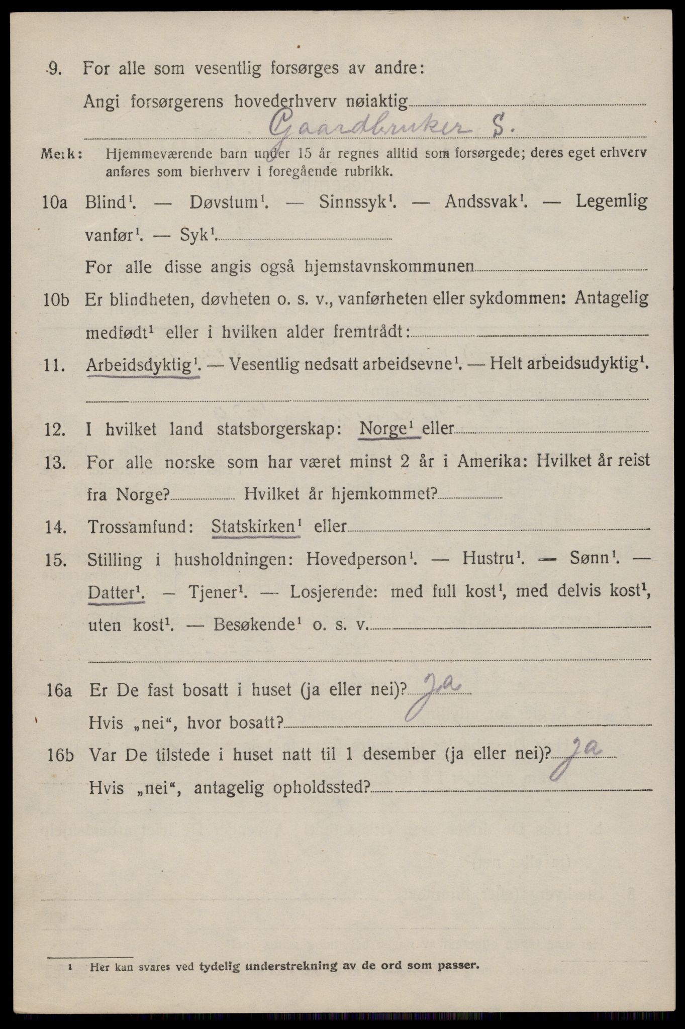 SAST, 1920 census for Vikedal, 1920, p. 4256