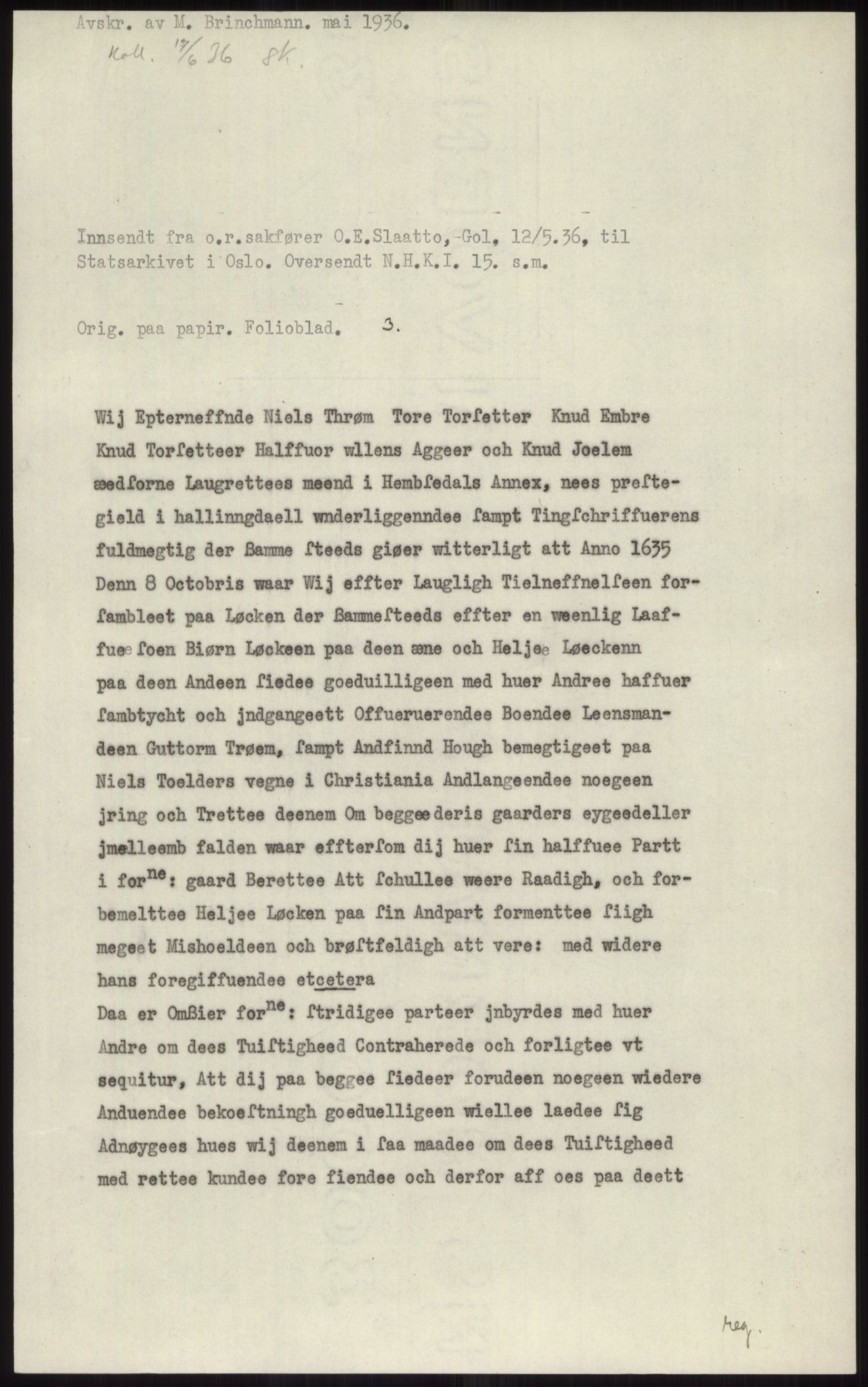 Samlinger til kildeutgivelse, Diplomavskriftsamlingen, RA/EA-4053/H/Ha, p. 731