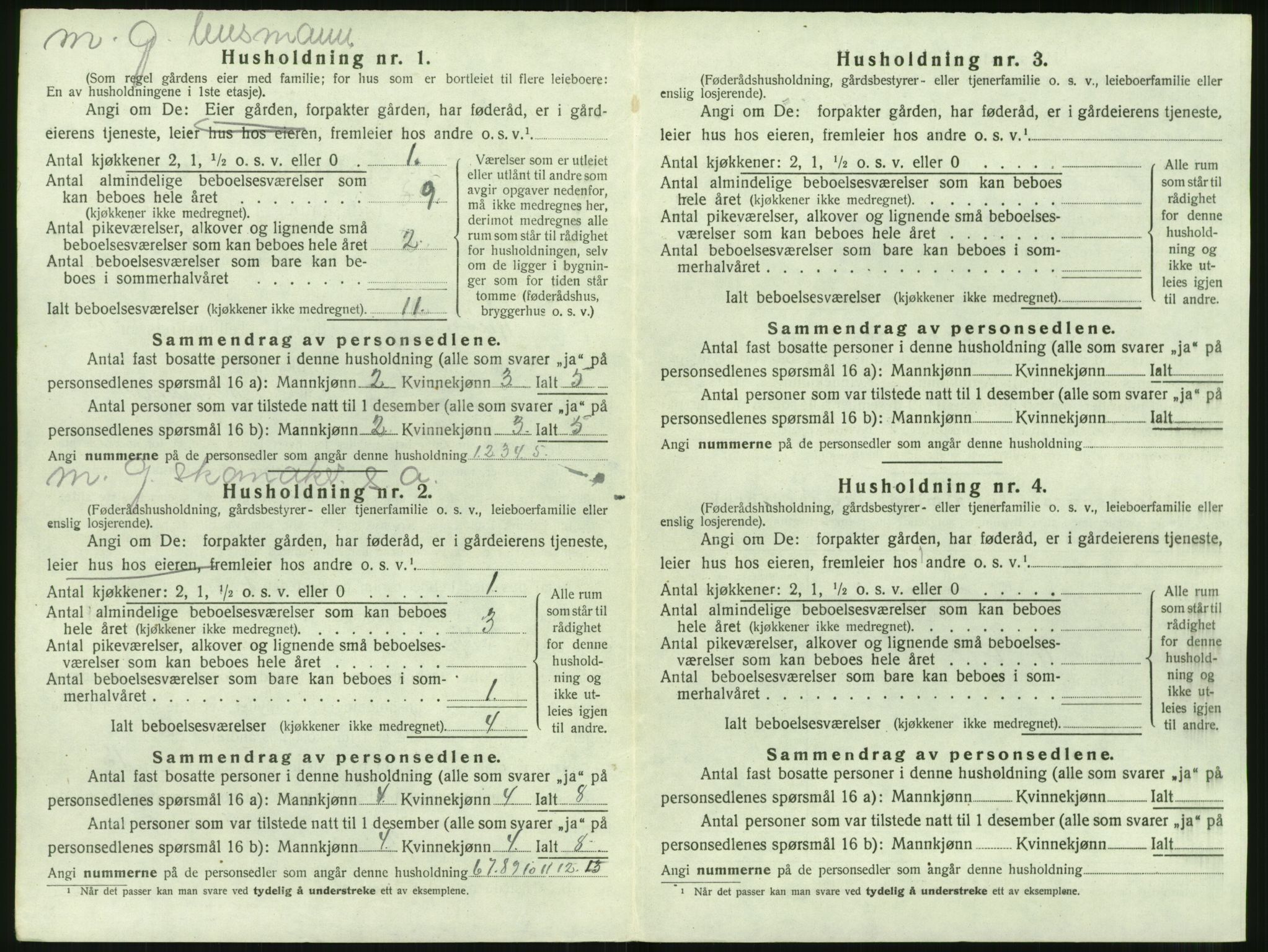 SAT, 1920 census for Herøy (MR), 1920, p. 1230