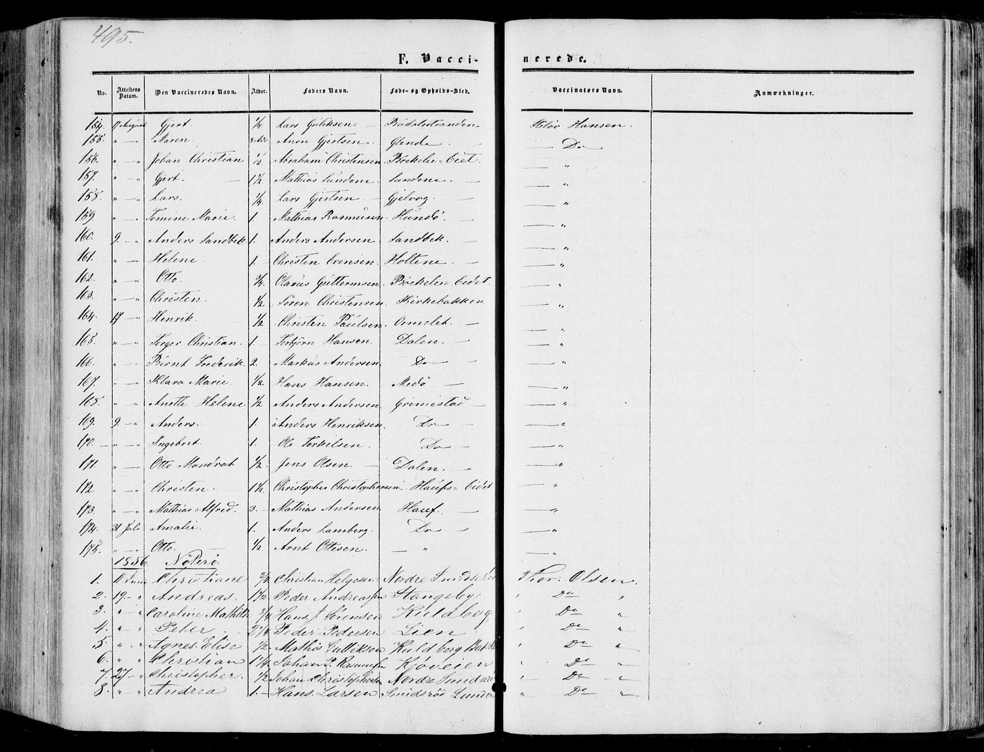 Nøtterøy kirkebøker, AV/SAKO-A-354/F/Fa/L0006: Parish register (official) no. I 6, 1852-1864, p. 495