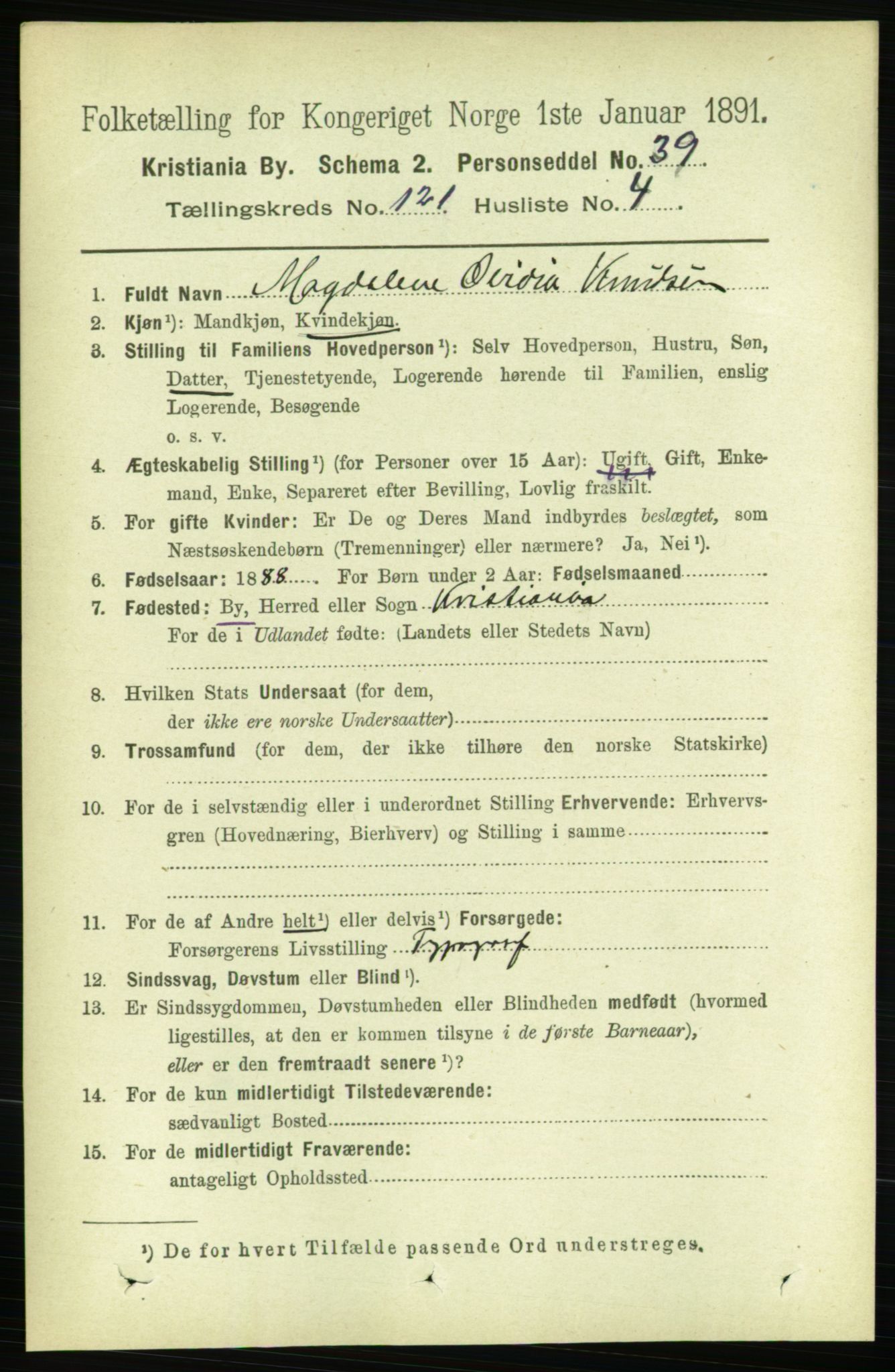 RA, 1891 census for 0301 Kristiania, 1891, p. 64361