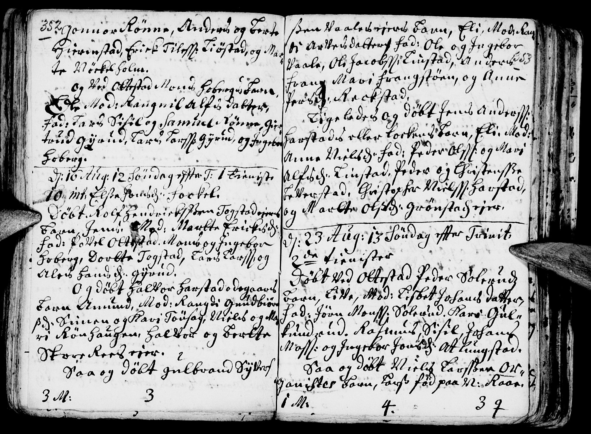 Stange prestekontor, AV/SAH-PREST-002/K/L0002: Parish register (official) no. 2, 1724-1740, p. 352-353