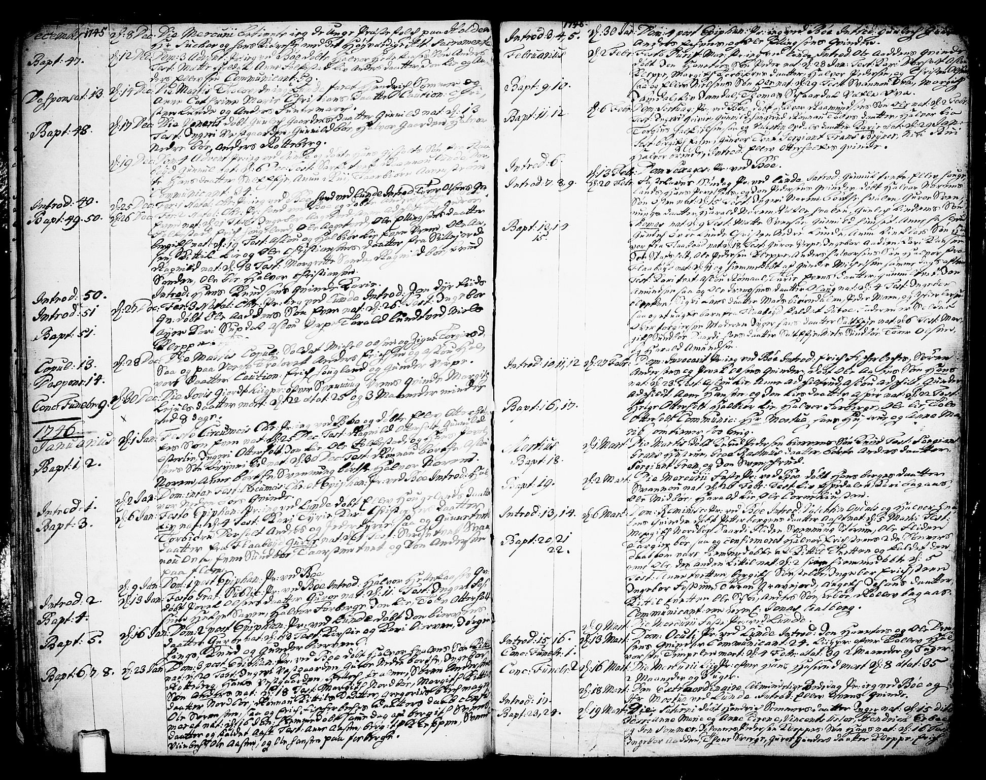 Bø kirkebøker, SAKO/A-257/F/Fa/L0003: Parish register (official) no. 3, 1733-1748, p. 33