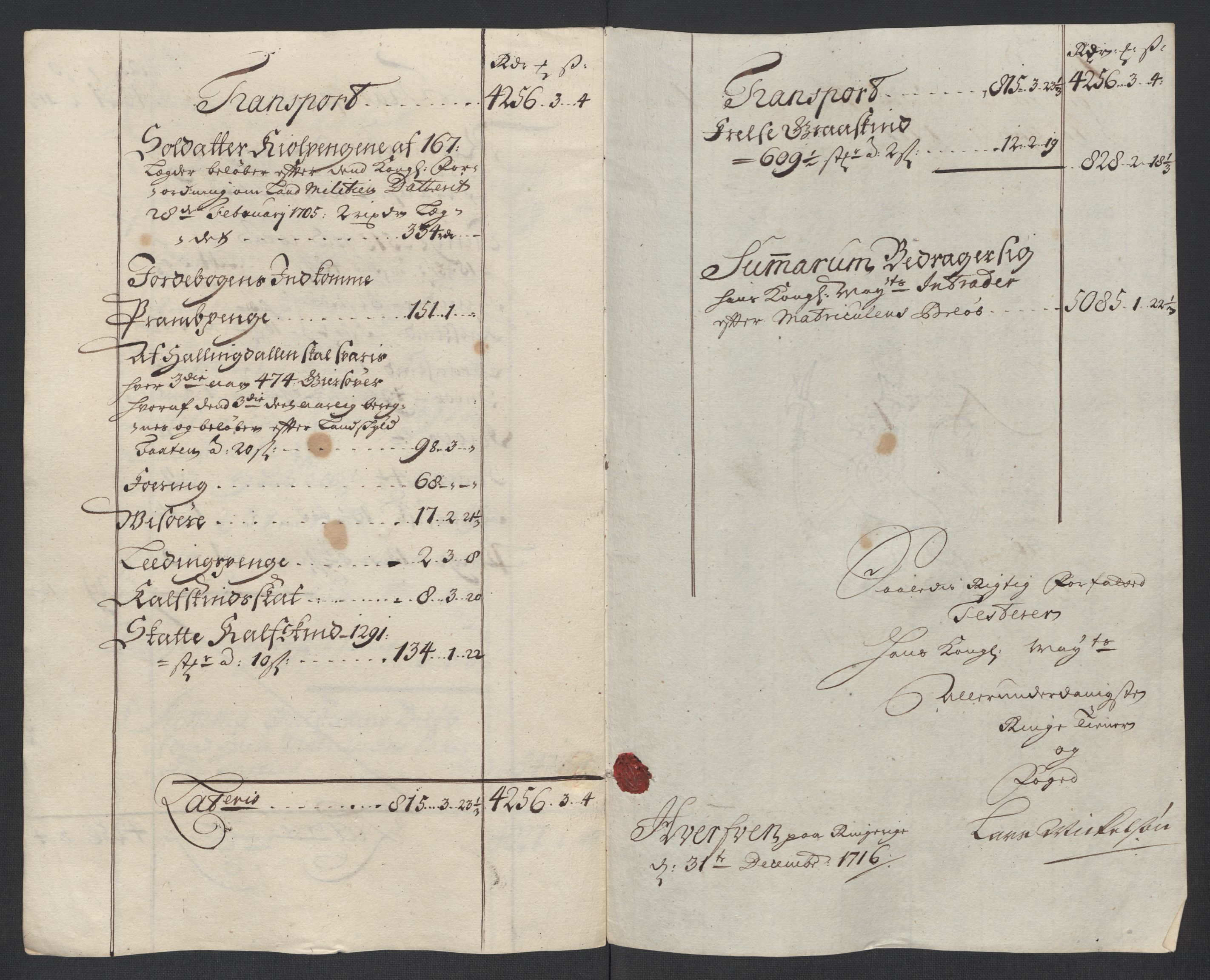 Rentekammeret inntil 1814, Reviderte regnskaper, Fogderegnskap, AV/RA-EA-4092/R23/L1474: Fogderegnskap Ringerike og Hallingdal, 1716, p. 16