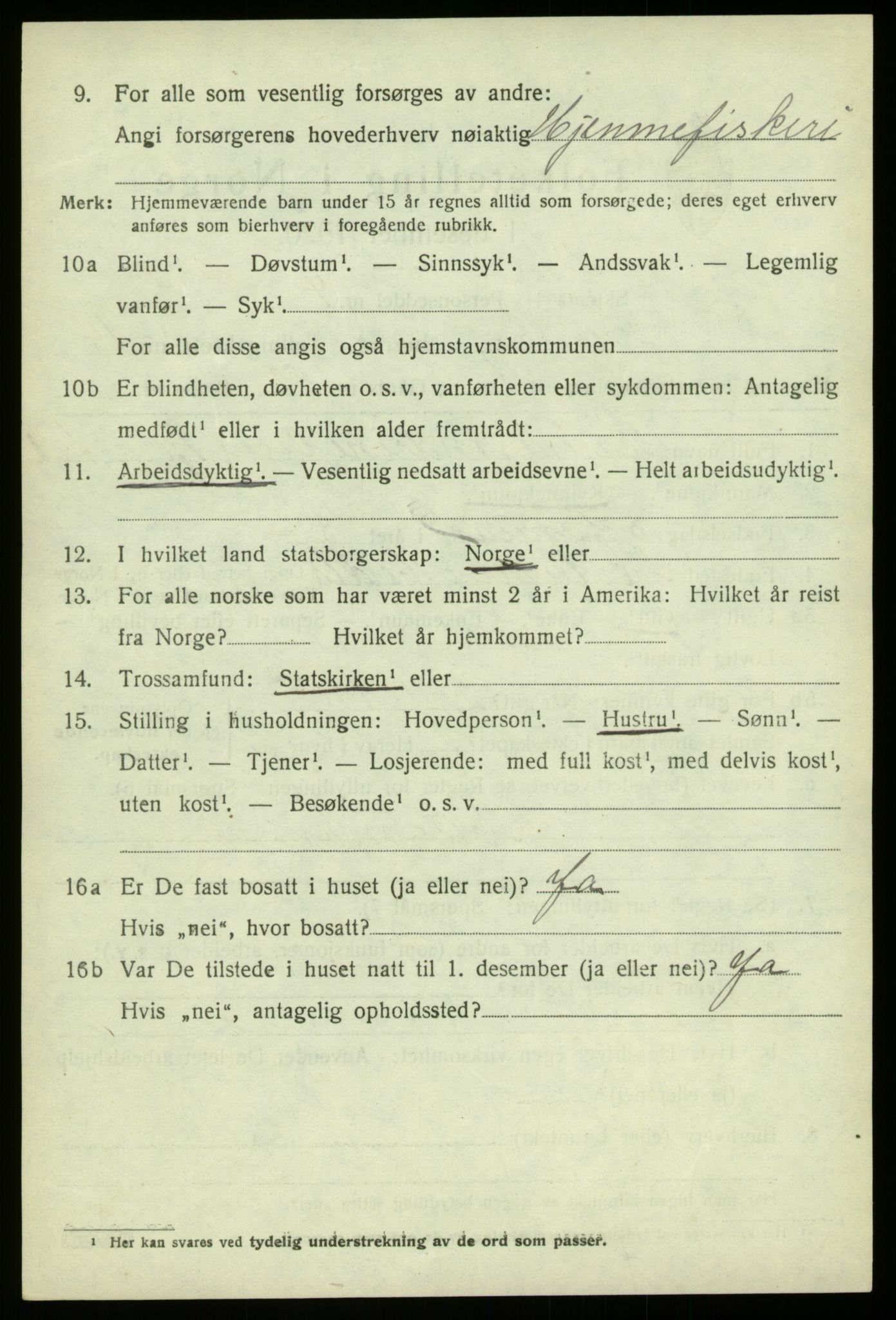 SAB, 1920 census for Herdla, 1920, p. 9892