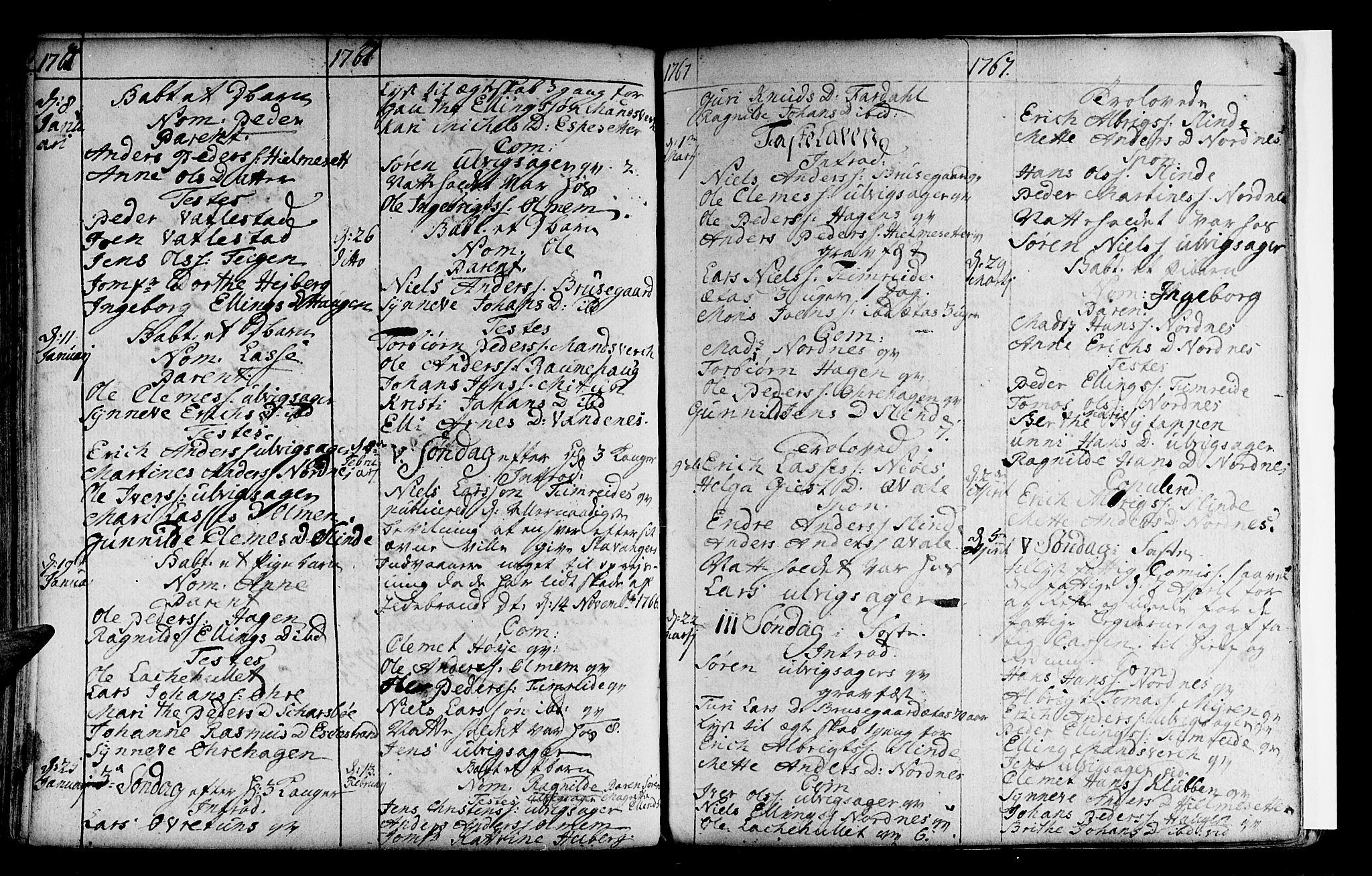 Sogndal sokneprestembete, AV/SAB-A-81301/H/Haa/Haaa/L0004: Parish register (official) no. A 4, 1747-1782