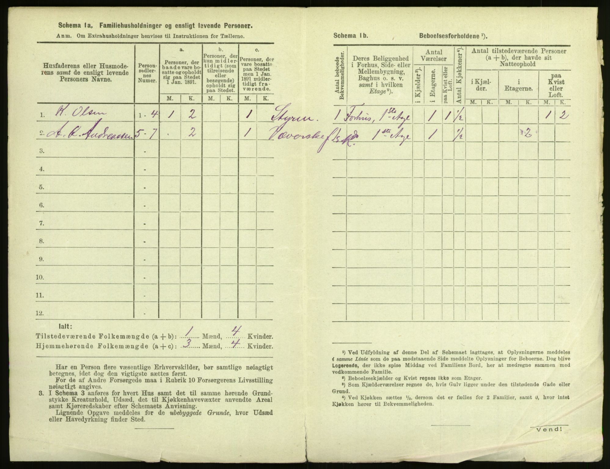 RA, 1891 census for 0904 Grimstad, 1891, p. 839