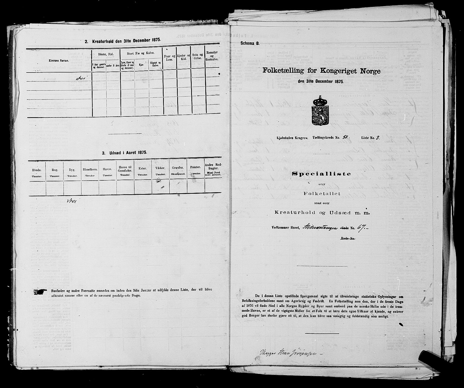 SAKO, 1875 census for 0801P Kragerø, 1875, p. 1147