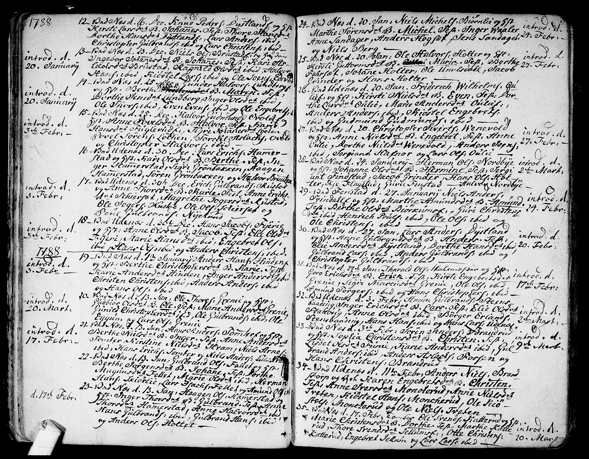 Nes prestekontor Kirkebøker, SAO/A-10410/F/Fa/L0004: Parish register (official) no. I 4, 1781-1816, p. 29