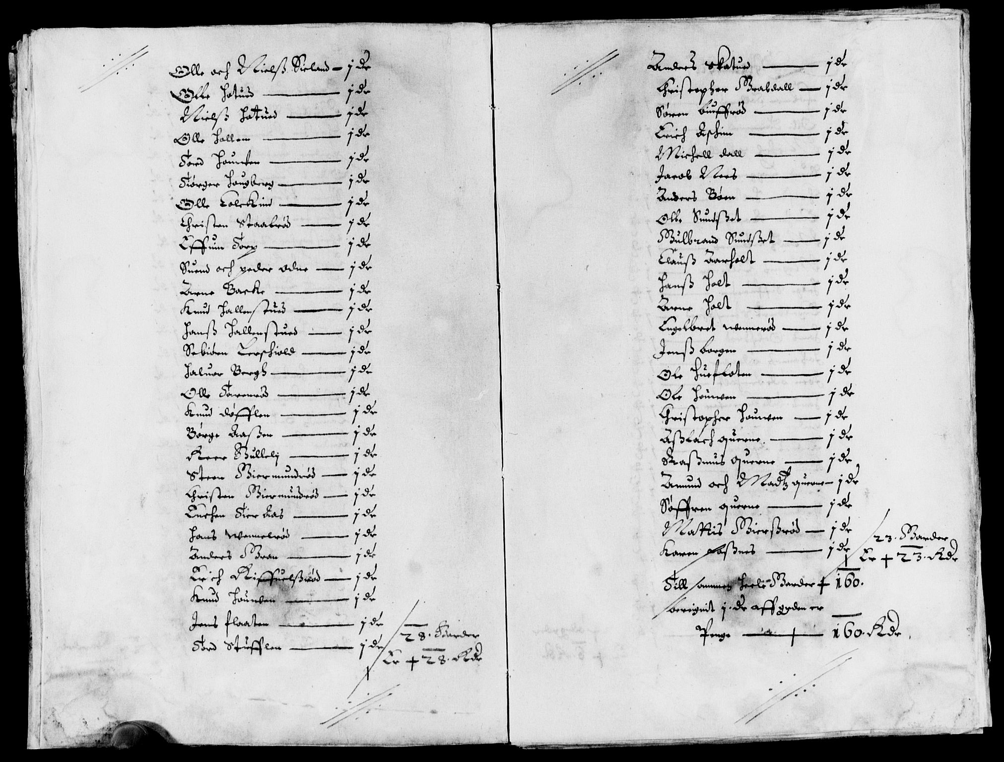 Rentekammeret inntil 1814, Reviderte regnskaper, Lensregnskaper, AV/RA-EA-5023/R/Rb/Rbo/L0027: Tønsberg len, 1645-1647