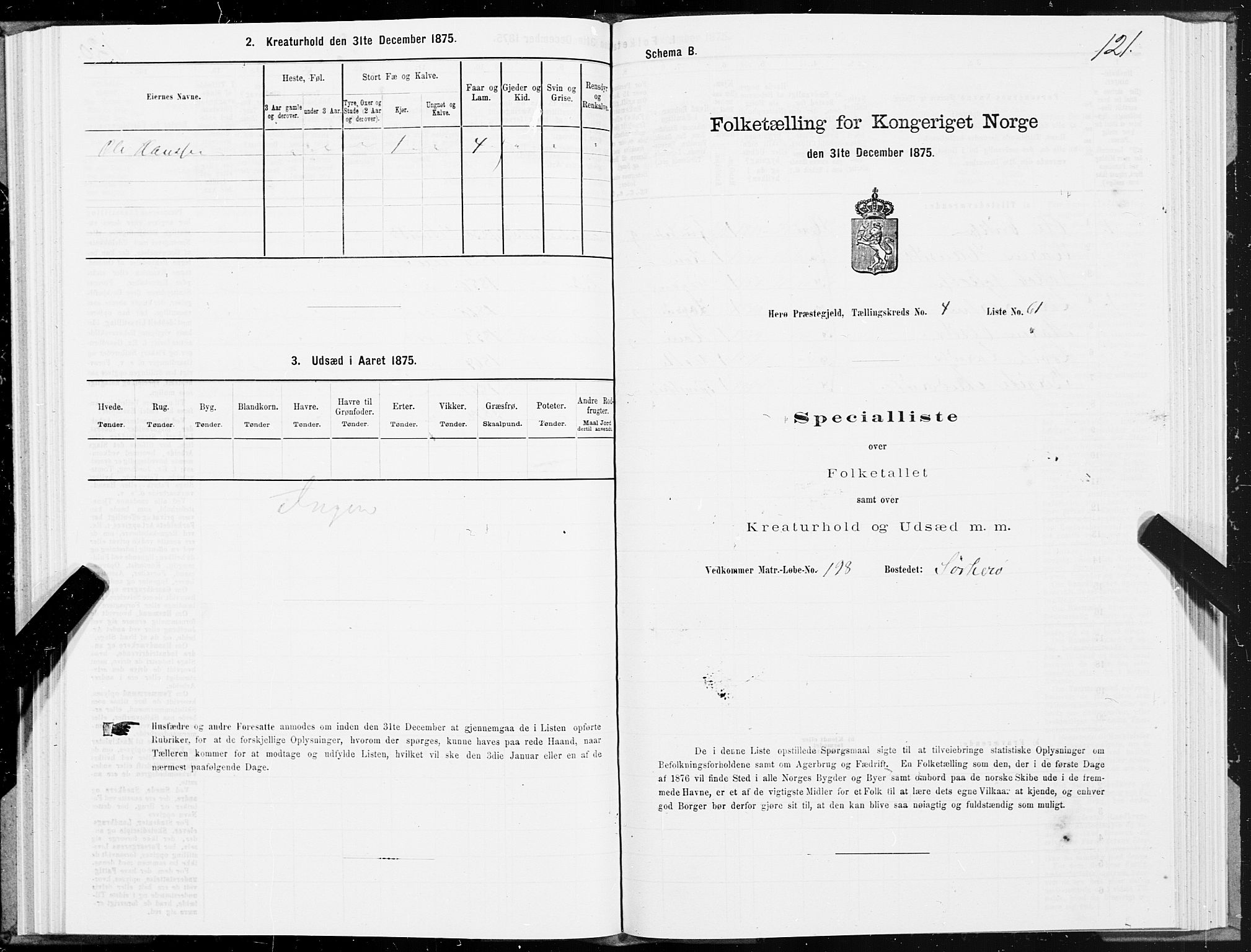 SAT, 1875 census for 1818P Herøy, 1875, p. 3121