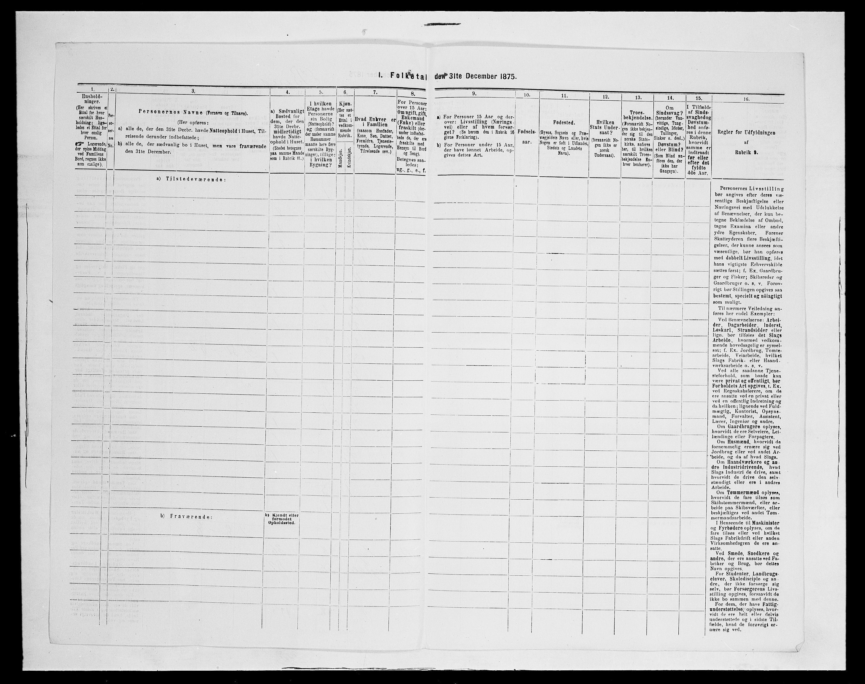 SAH, 1875 census for 0525P Biri, 1875, p. 22