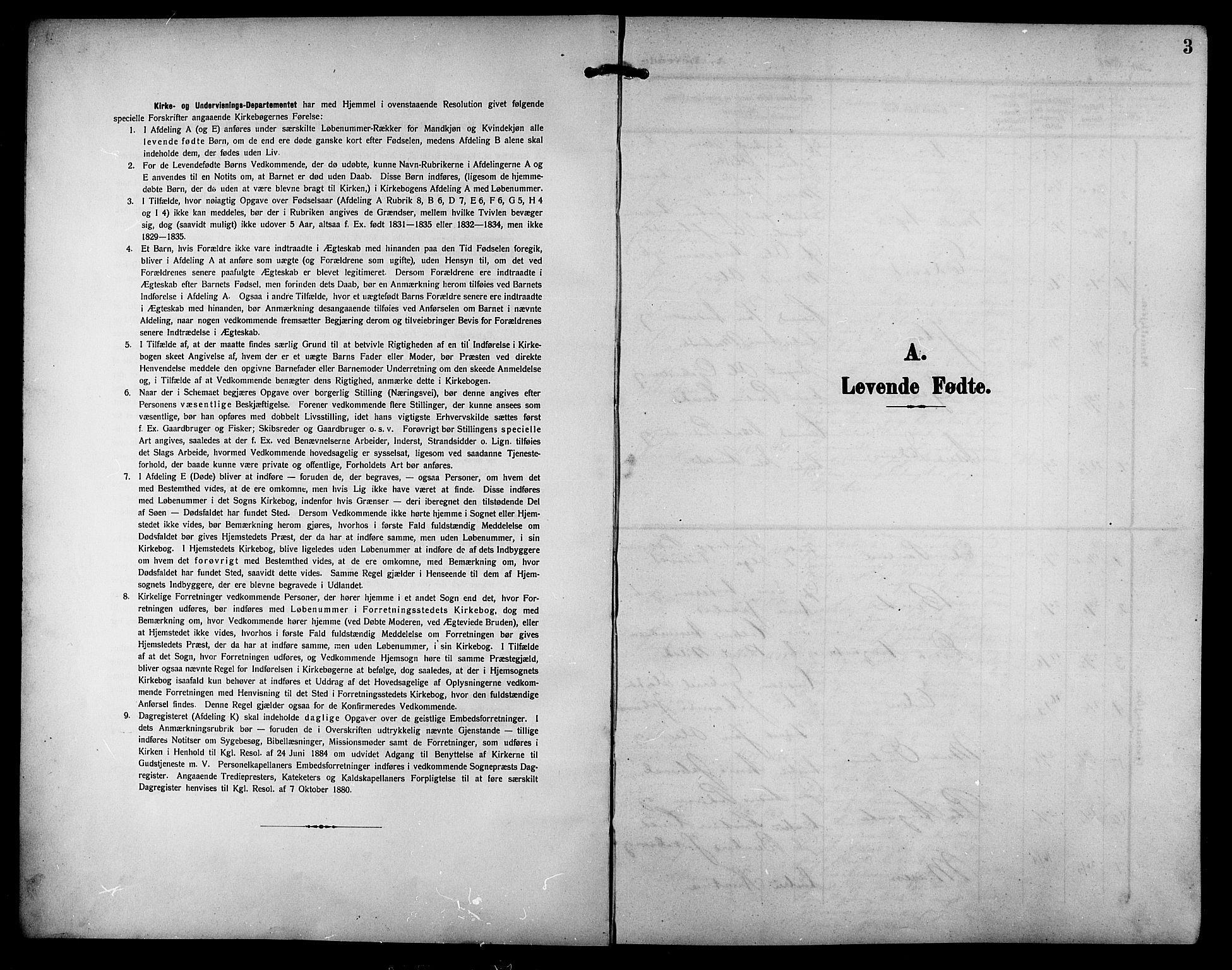 Ministerialprotokoller, klokkerbøker og fødselsregistre - Sør-Trøndelag, AV/SAT-A-1456/633/L0520: Parish register (copy) no. 633C02, 1906-1921, p. 3