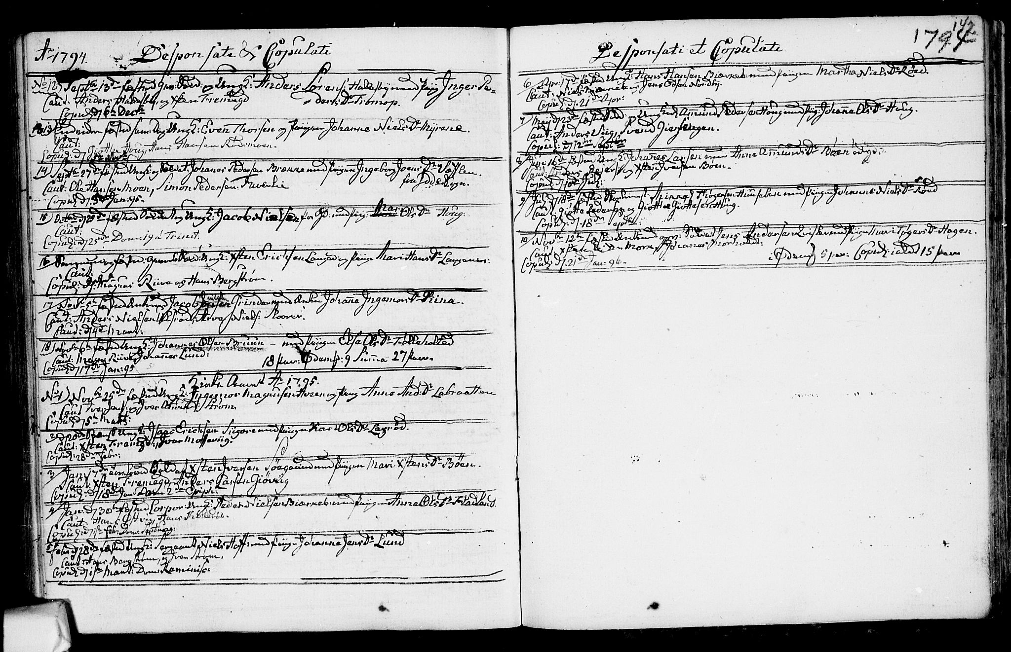 Aremark prestekontor Kirkebøker, SAO/A-10899/F/Fa/L0003: Parish register (official) no. I 3, 1745-1795, p. 142