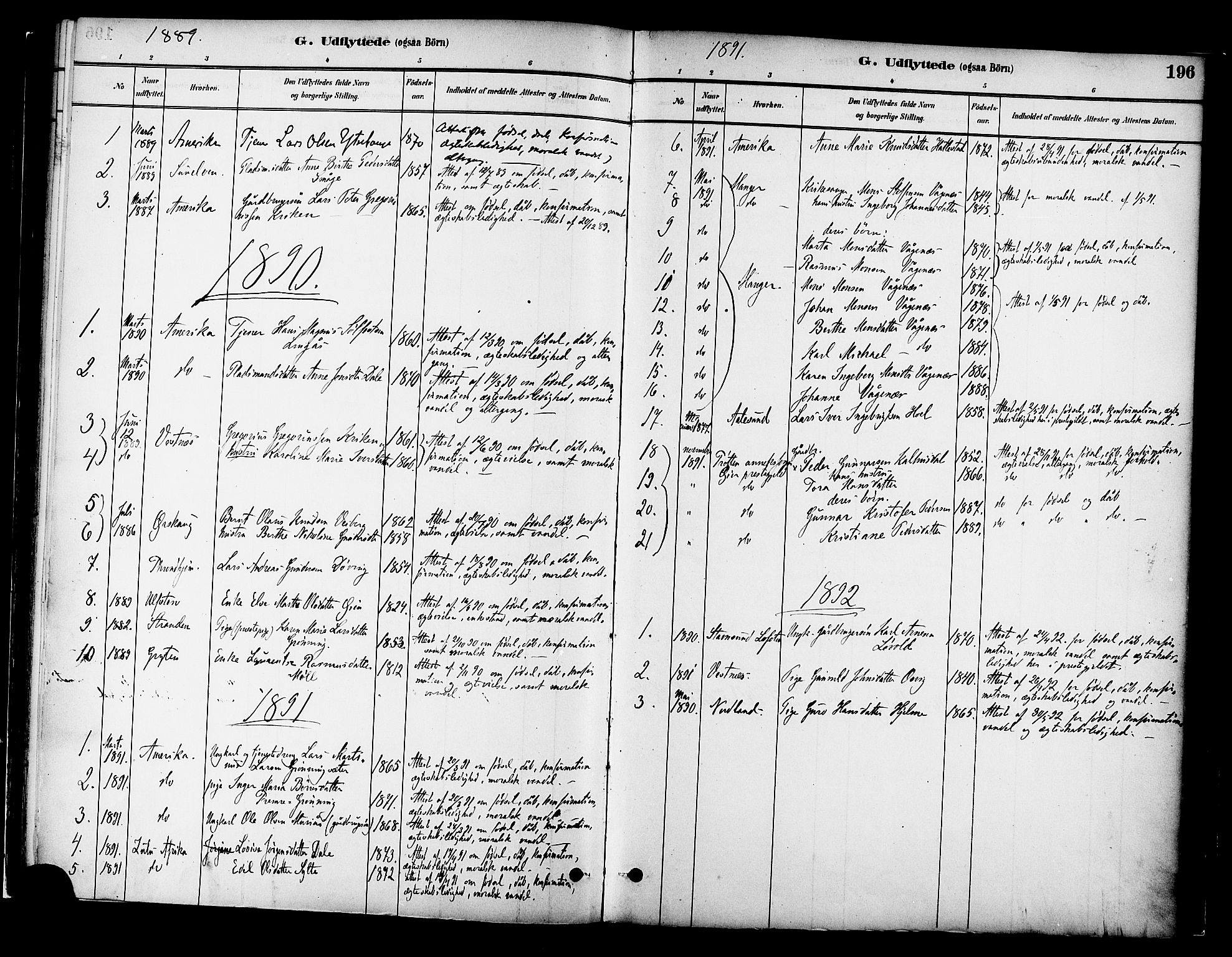 Ministerialprotokoller, klokkerbøker og fødselsregistre - Møre og Romsdal, SAT/A-1454/519/L0255: Parish register (official) no. 519A14, 1884-1908, p. 196