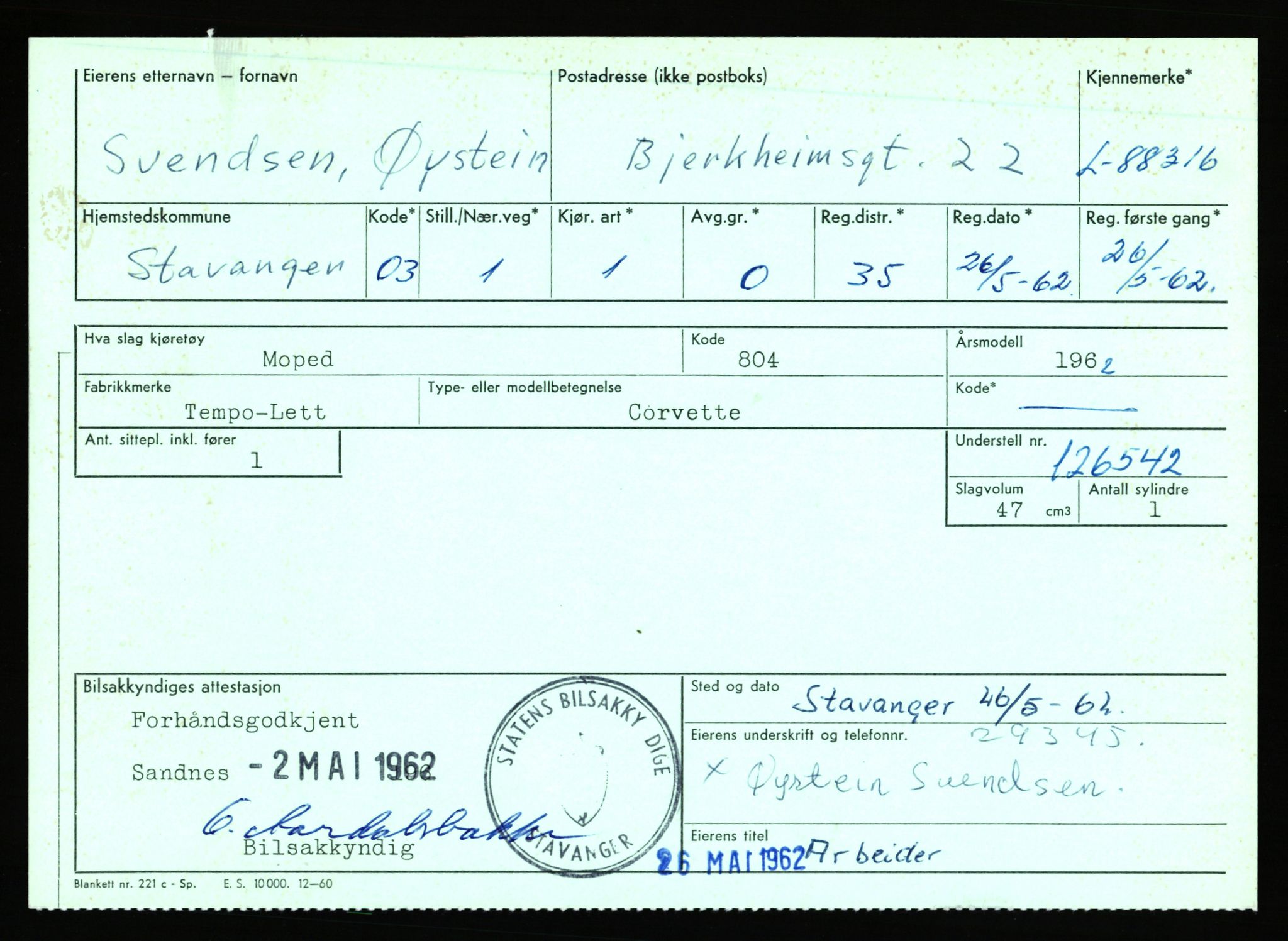 Stavanger trafikkstasjon, SAST/A-101942/0/F/L0074: L-86500 - L-88799, 1930-1971, p. 1938