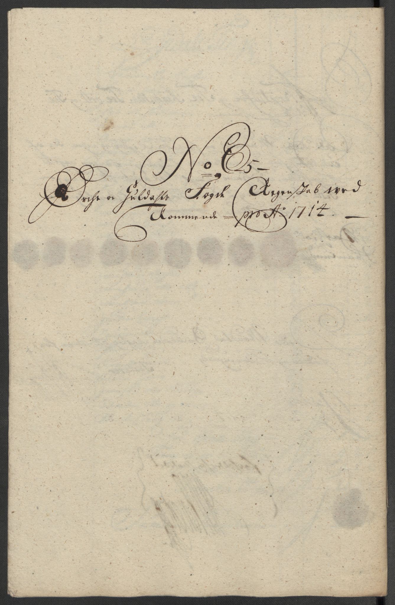 Rentekammeret inntil 1814, Reviderte regnskaper, Fogderegnskap, RA/EA-4092/R60/L3965: Fogderegnskap Orkdal og Gauldal, 1714, p. 123