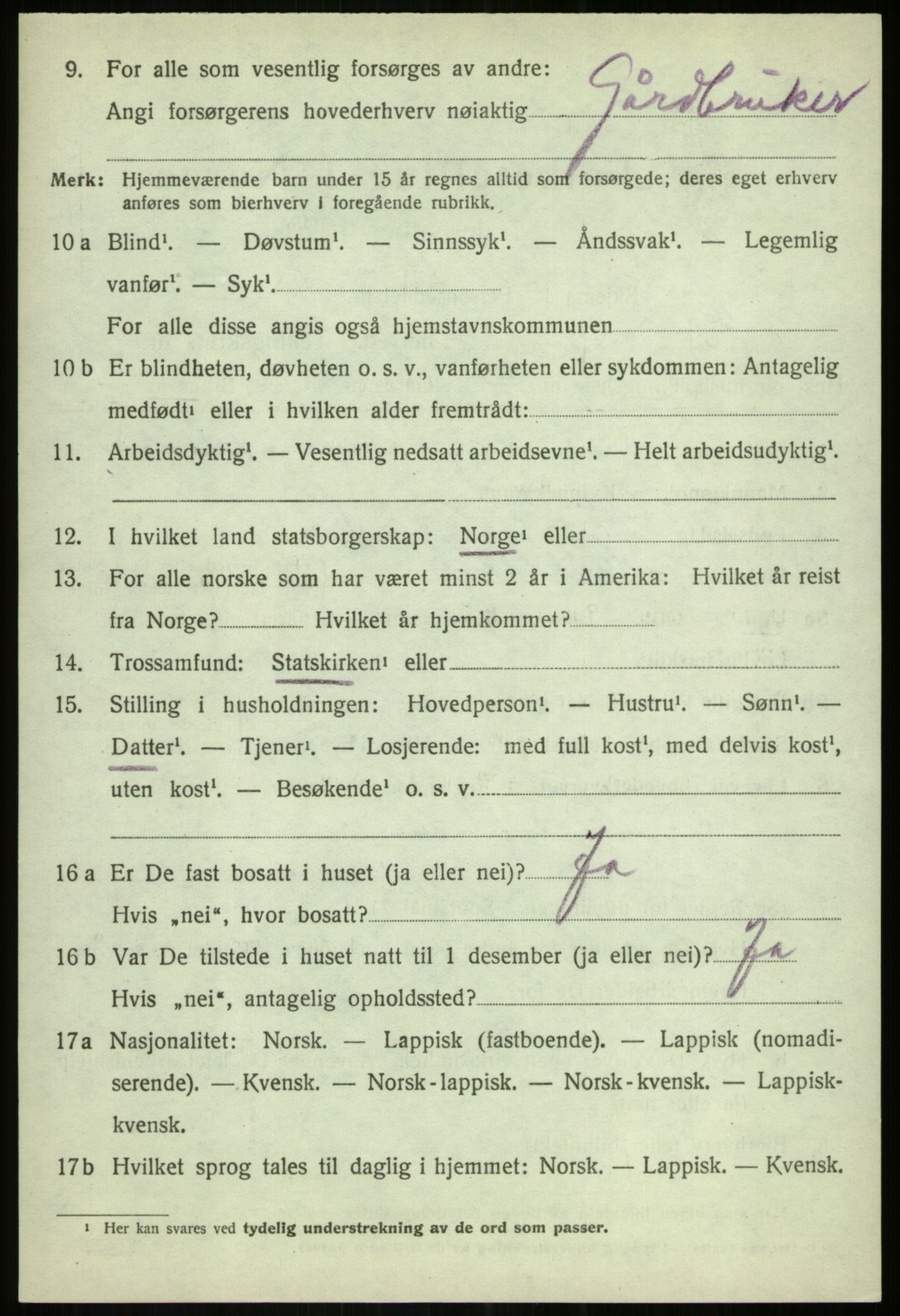 SATØ, 1920 census for Målselv, 1920, p. 2274