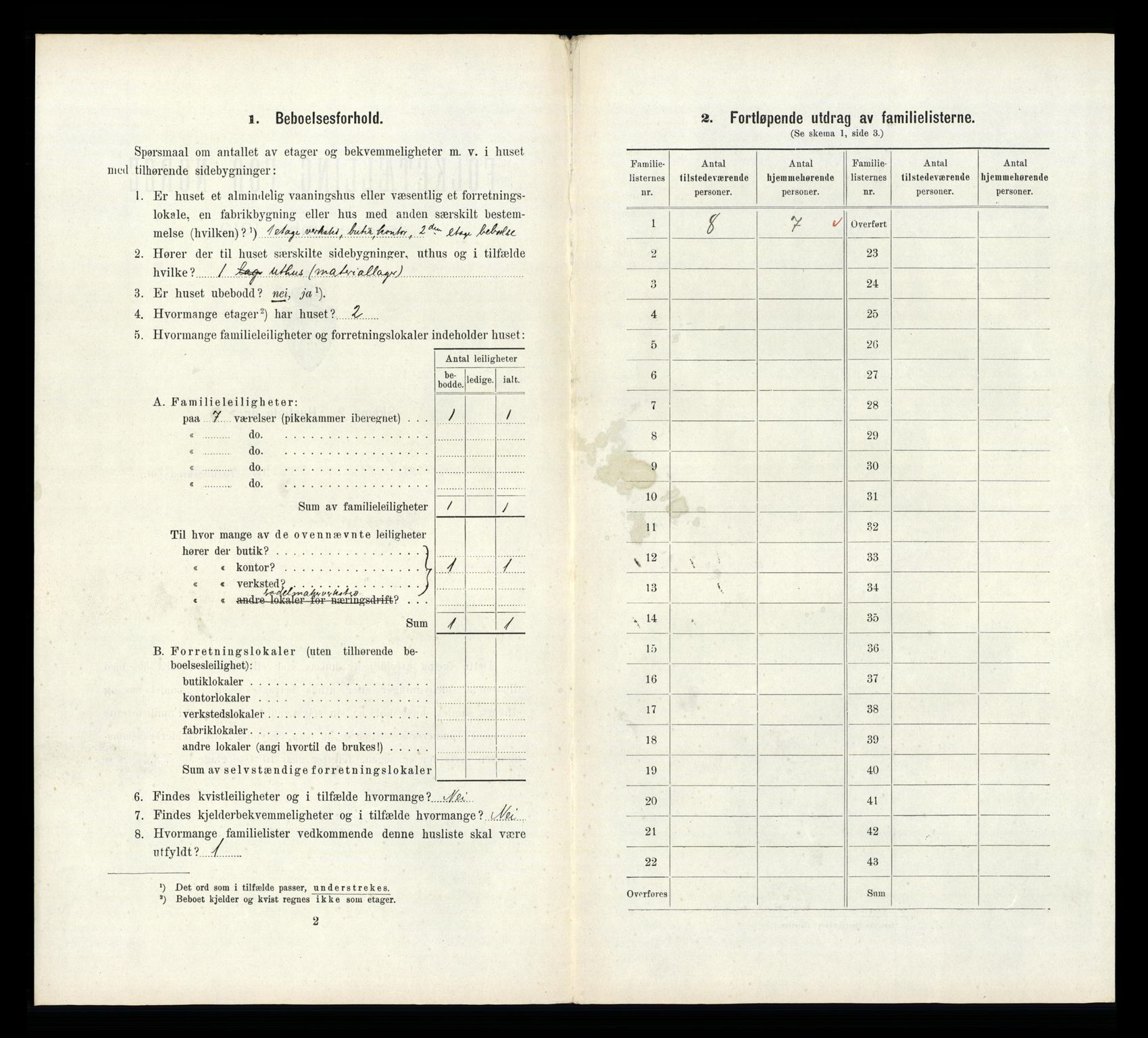 RA, 1910 census for Sandnes, 1910, p. 799