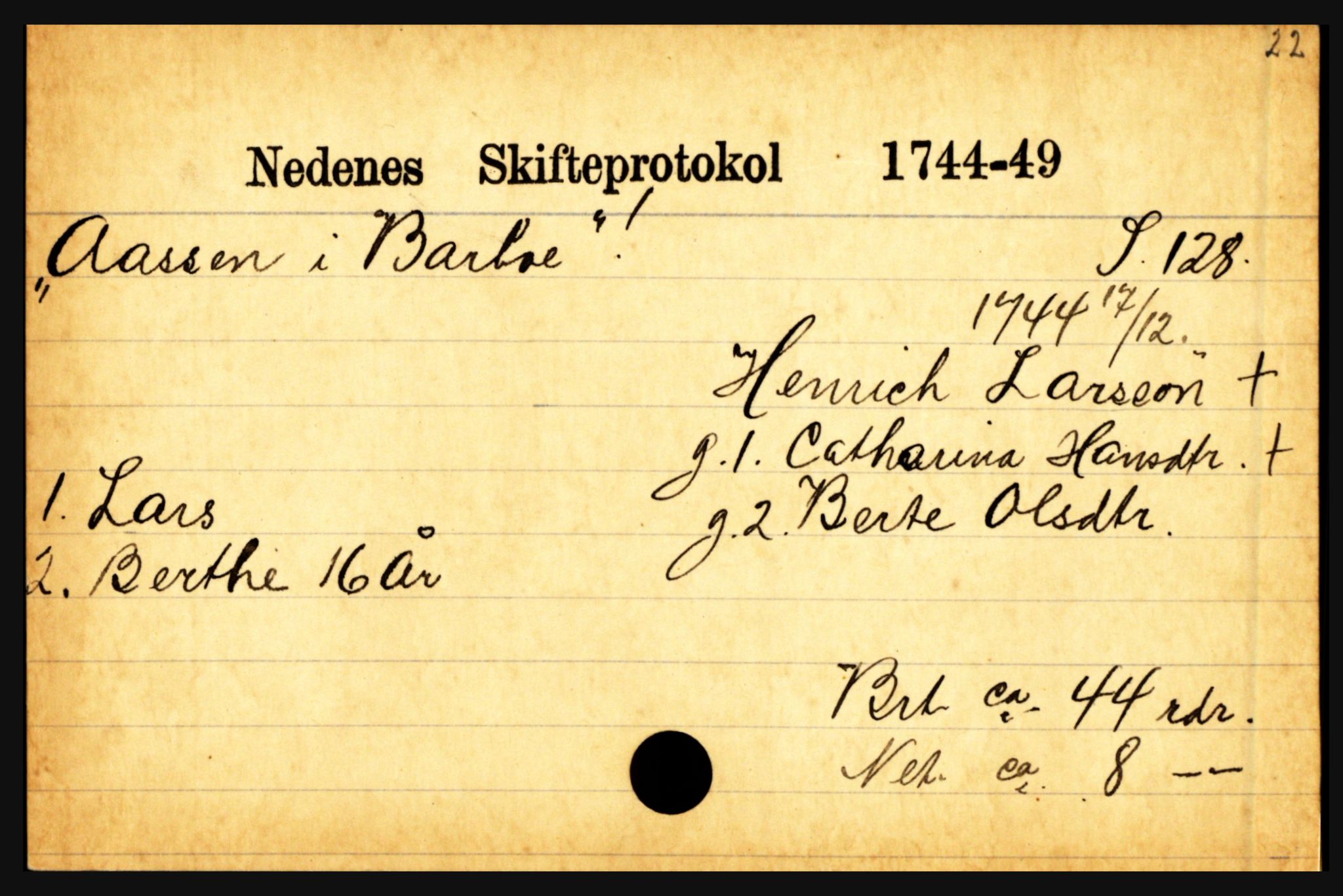 Nedenes sorenskriveri før 1824, AV/SAK-1221-0007/H, p. 35323