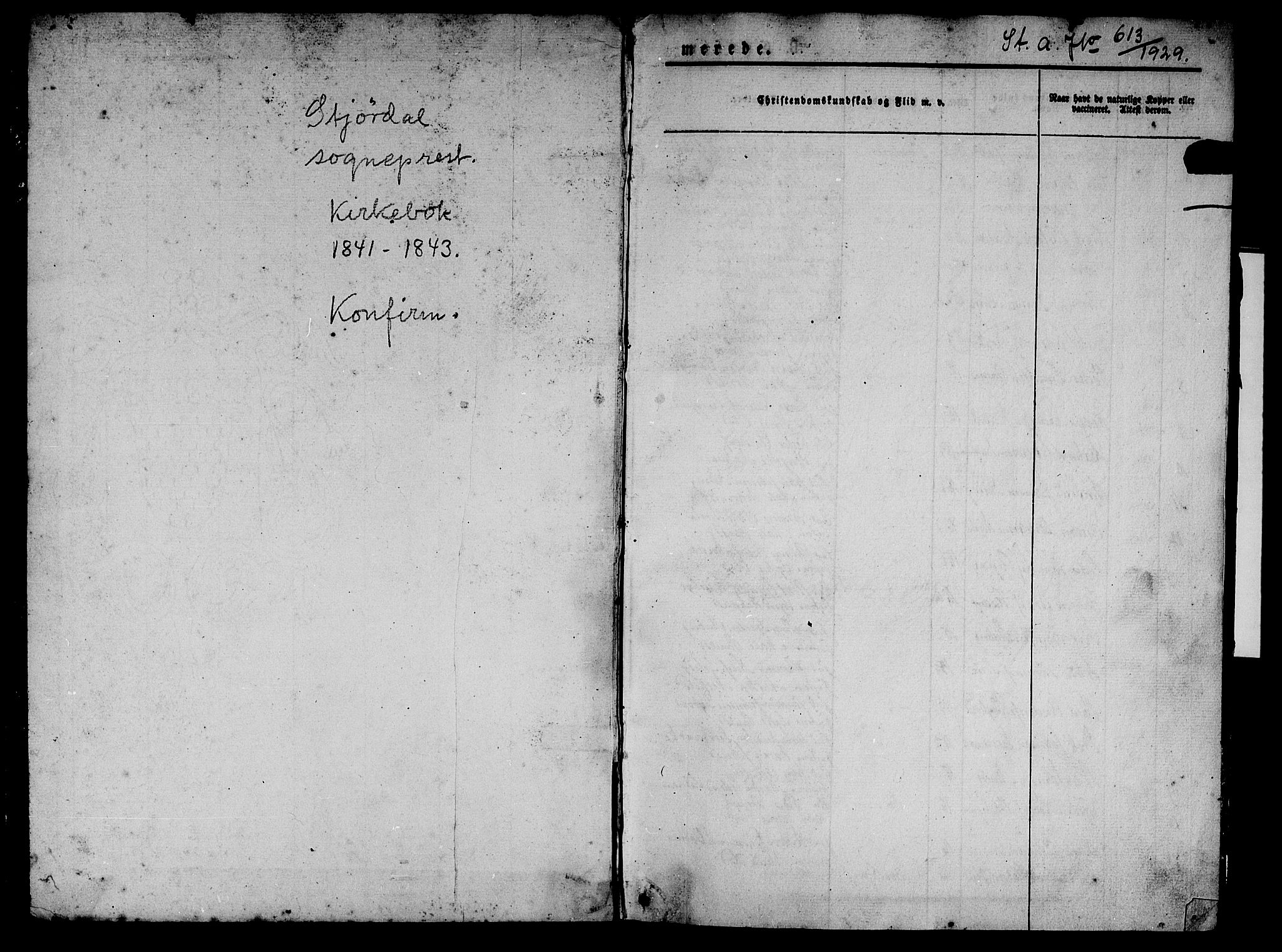 Ministerialprotokoller, klokkerbøker og fødselsregistre - Nord-Trøndelag, SAT/A-1458/709/L0073: Parish register (official) no. 709A13, 1841-1844