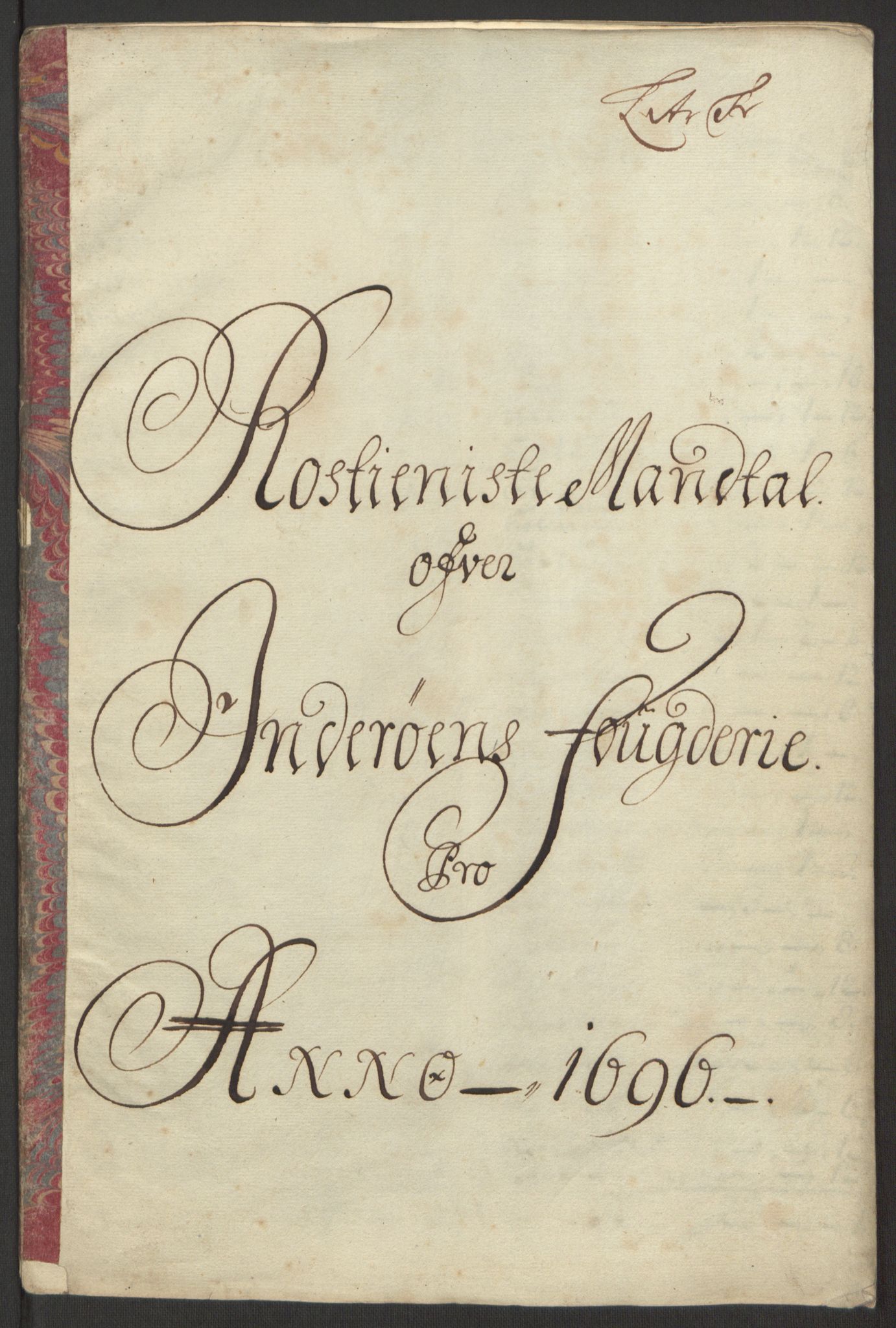 Rentekammeret inntil 1814, Reviderte regnskaper, Fogderegnskap, AV/RA-EA-4092/R63/L4309: Fogderegnskap Inderøy, 1695-1697, p. 244