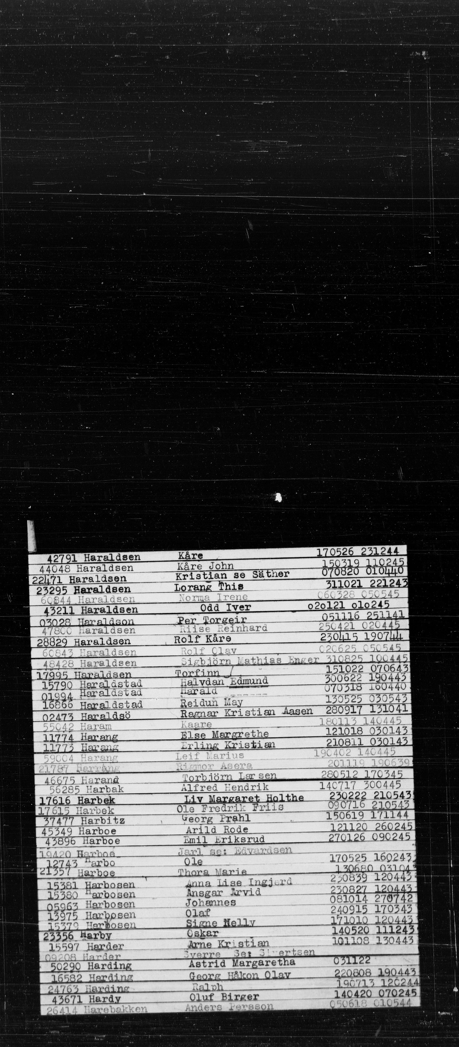 Den Kgl. Norske Legasjons Flyktningskontor, RA/S-6753/V/Va/L0022: Kjesäterkartoteket.  Alfabetisk register, A-Å., 1940-1945, p. 287