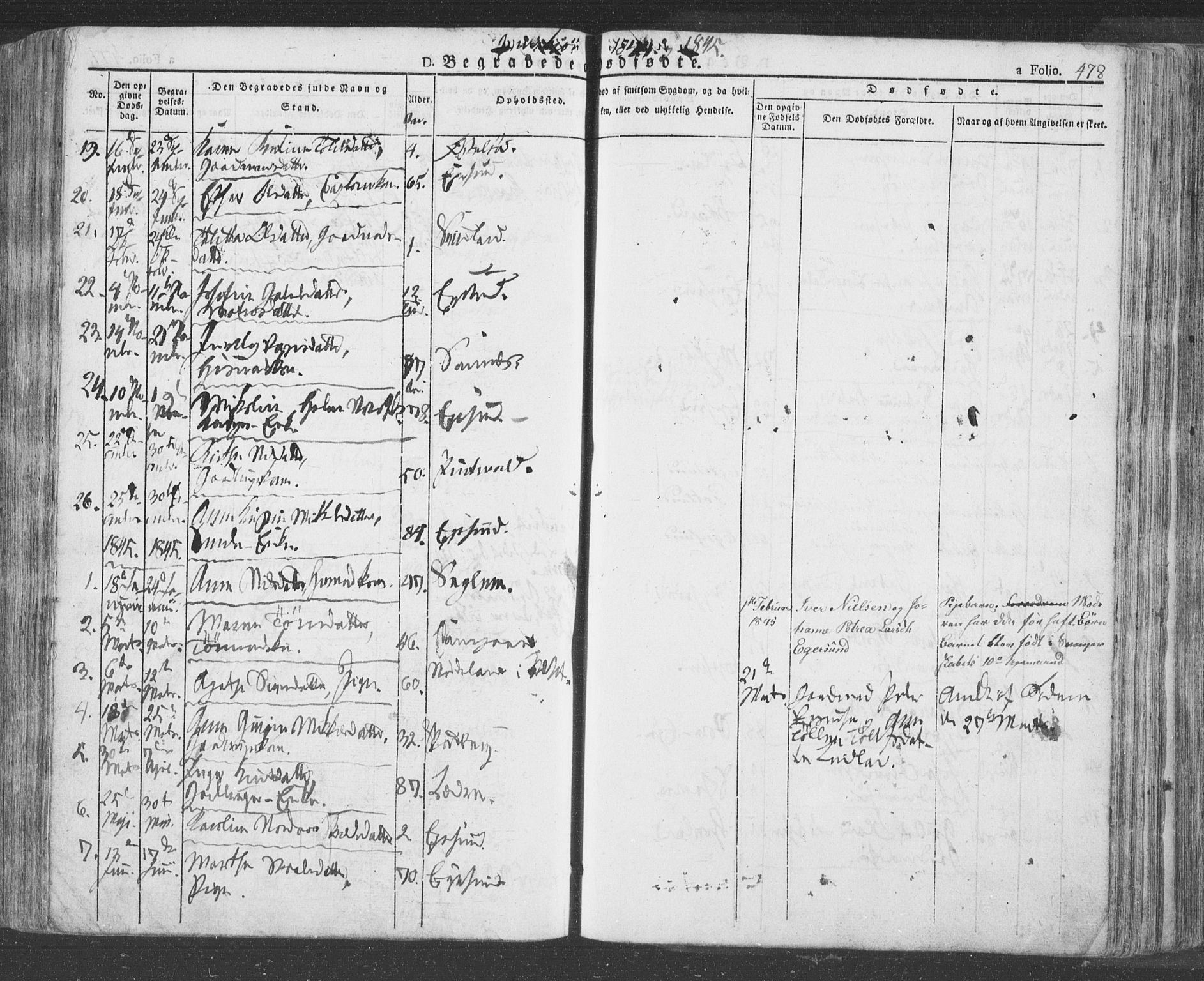 Eigersund sokneprestkontor, AV/SAST-A-101807/S08/L0009: Parish register (official) no. A 9, 1827-1850, p. 478