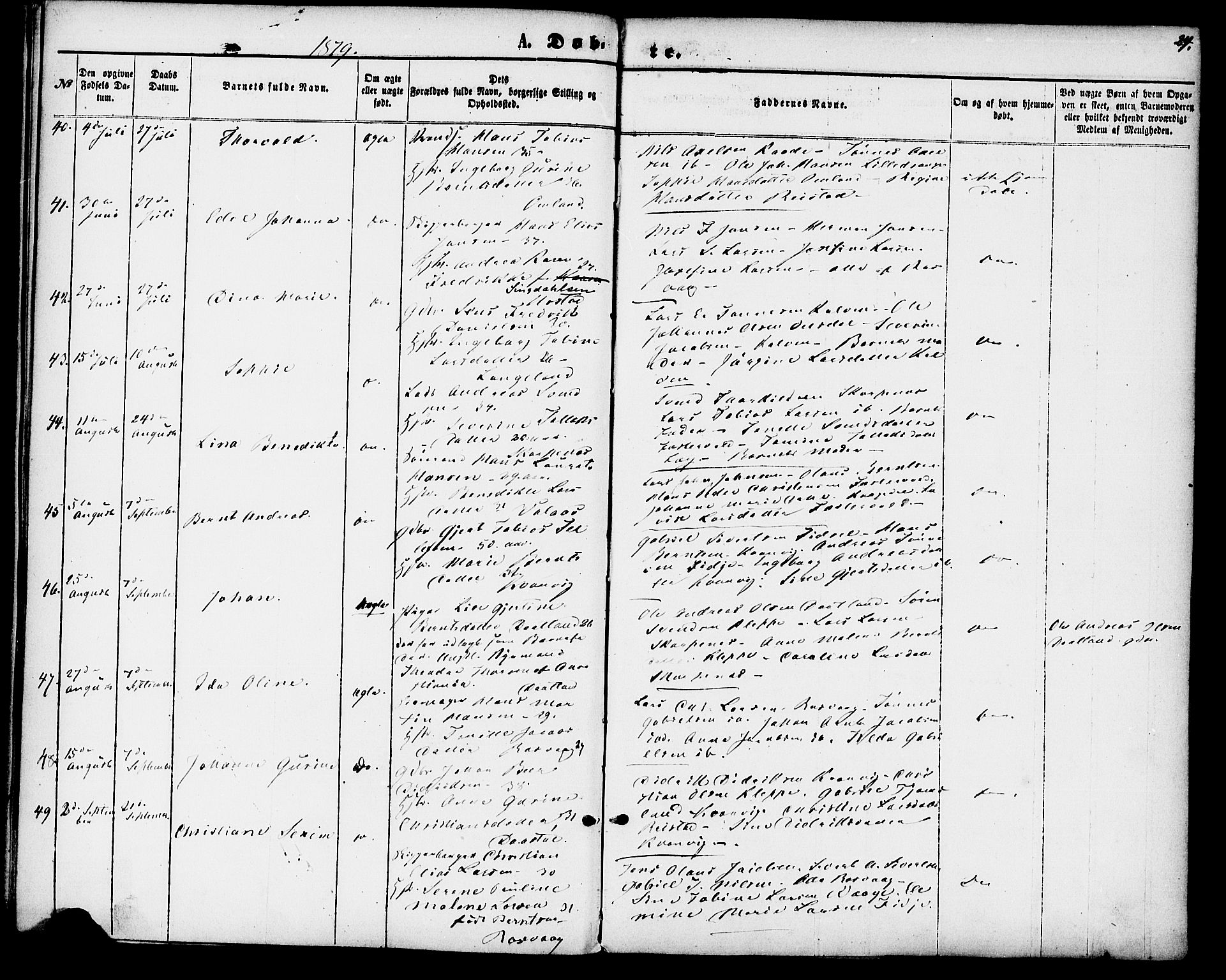 Flekkefjord sokneprestkontor, AV/SAK-1111-0012/F/Fa/Fab/L0005: Parish register (official) no. A 5, 1870-1886, p. 24