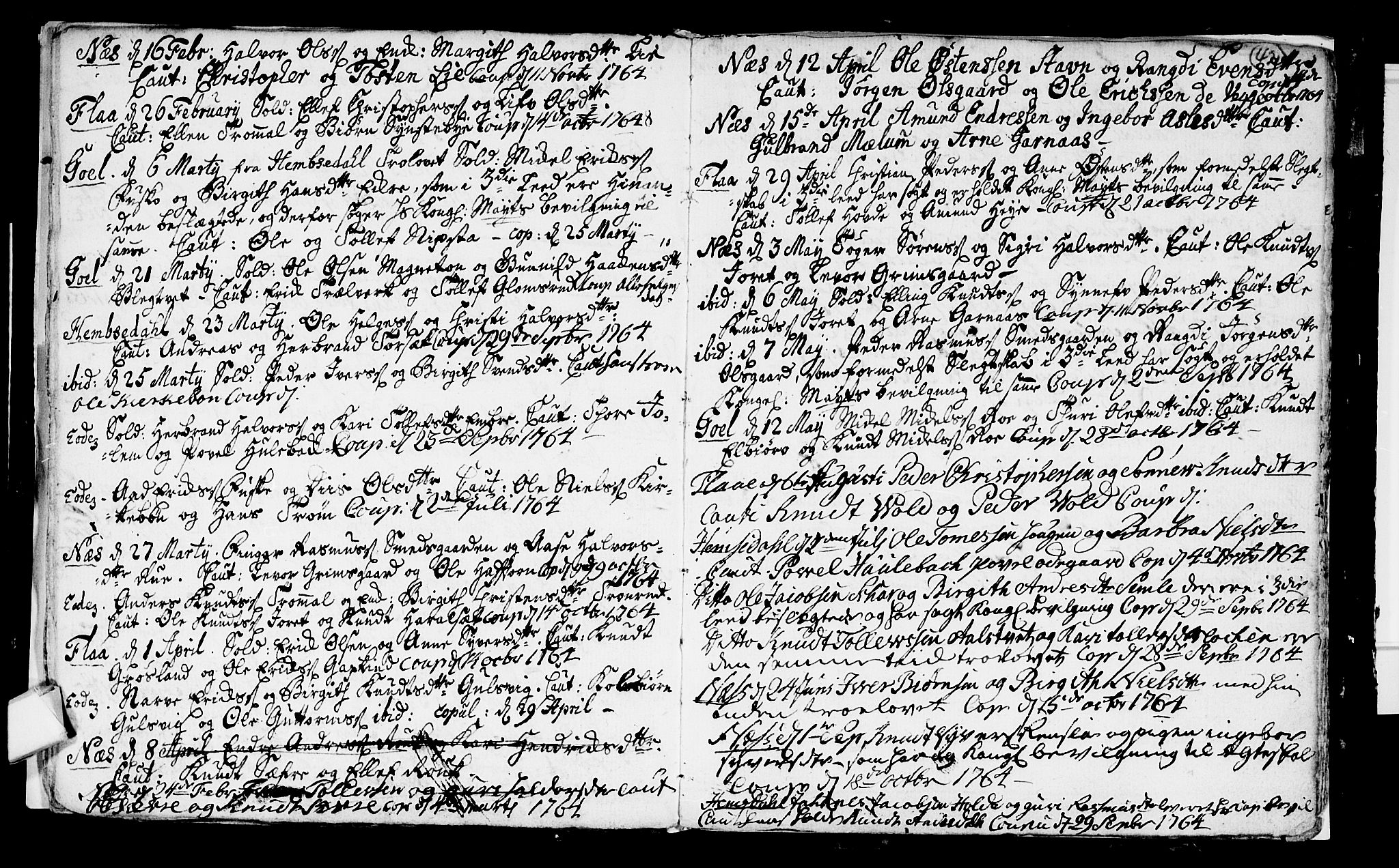 Nes kirkebøker, SAKO/A-236/F/Fa/L0003: Parish register (official) no. 3, 1760-1764, p. 42