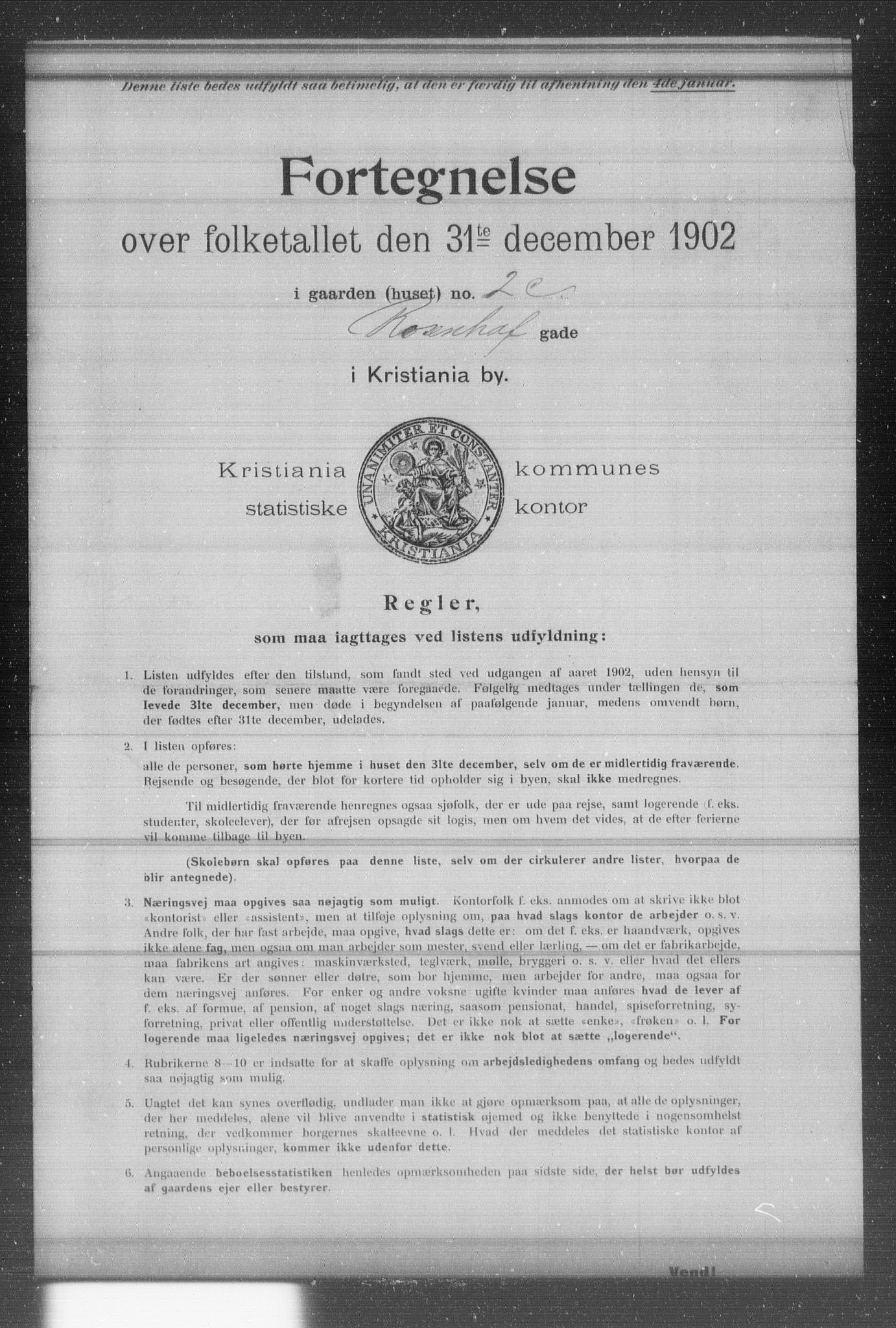 OBA, Municipal Census 1902 for Kristiania, 1902, p. 15842