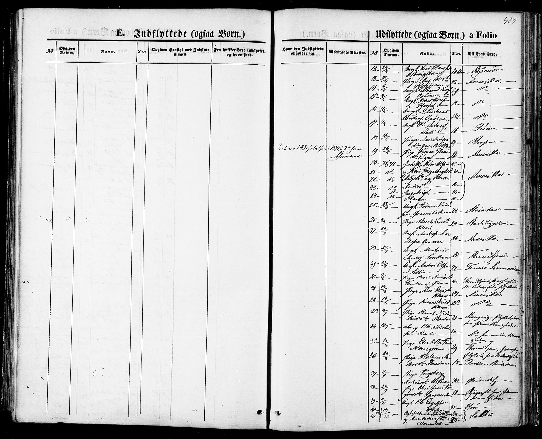 Ministerialprotokoller, klokkerbøker og fødselsregistre - Sør-Trøndelag, SAT/A-1456/668/L0807: Parish register (official) no. 668A07, 1870-1880, p. 429