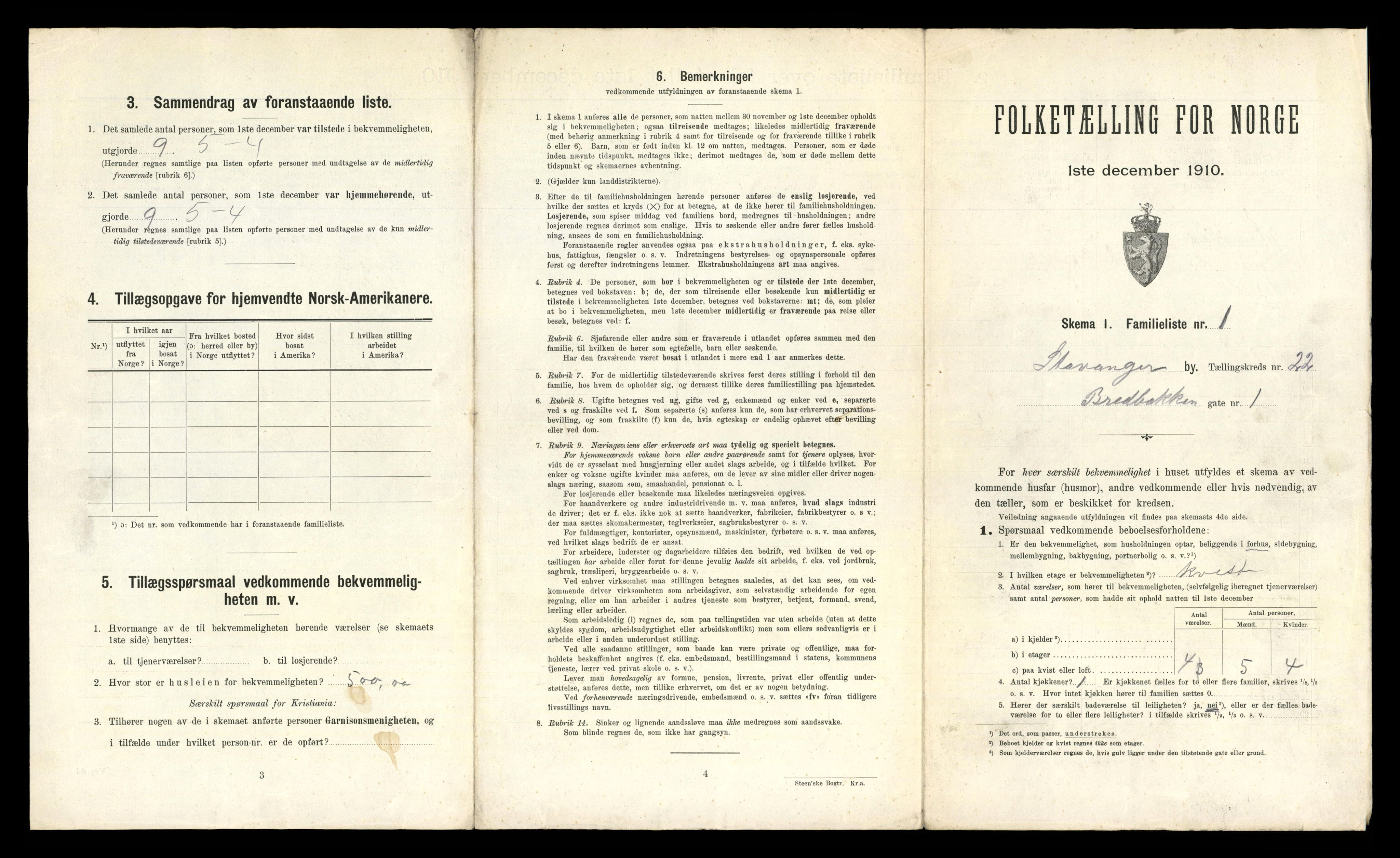 RA, 1910 census for Stavanger, 1910, p. 13944