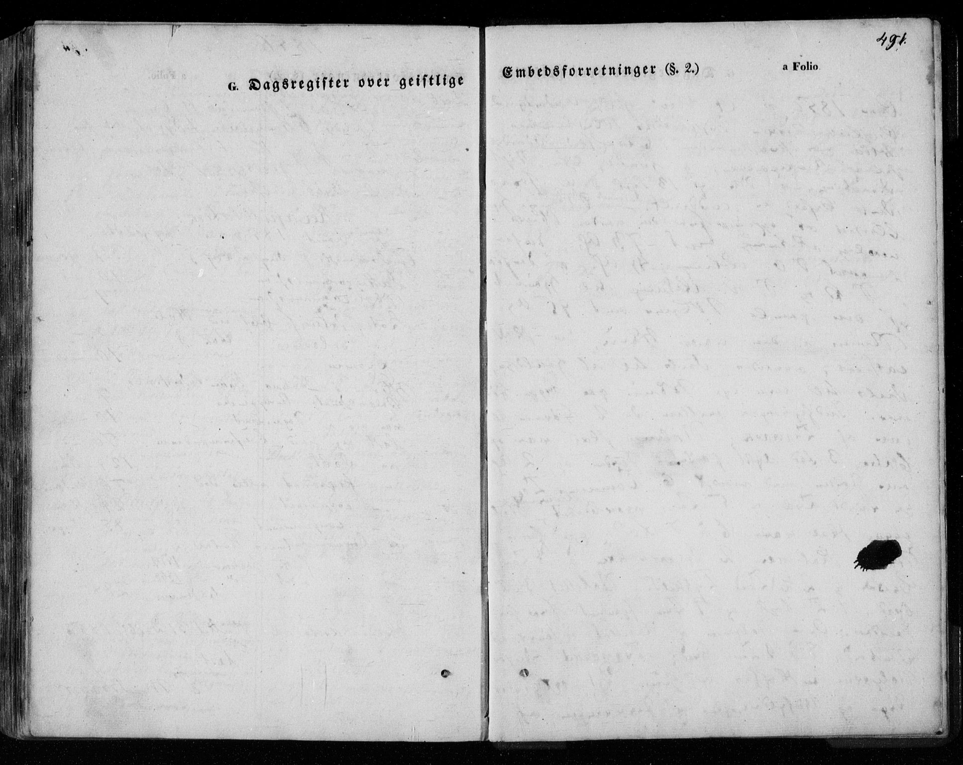 Øyestad sokneprestkontor, AV/SAK-1111-0049/F/Fa/L0014: Parish register (official) no. A 14, 1843-1856, p. 491