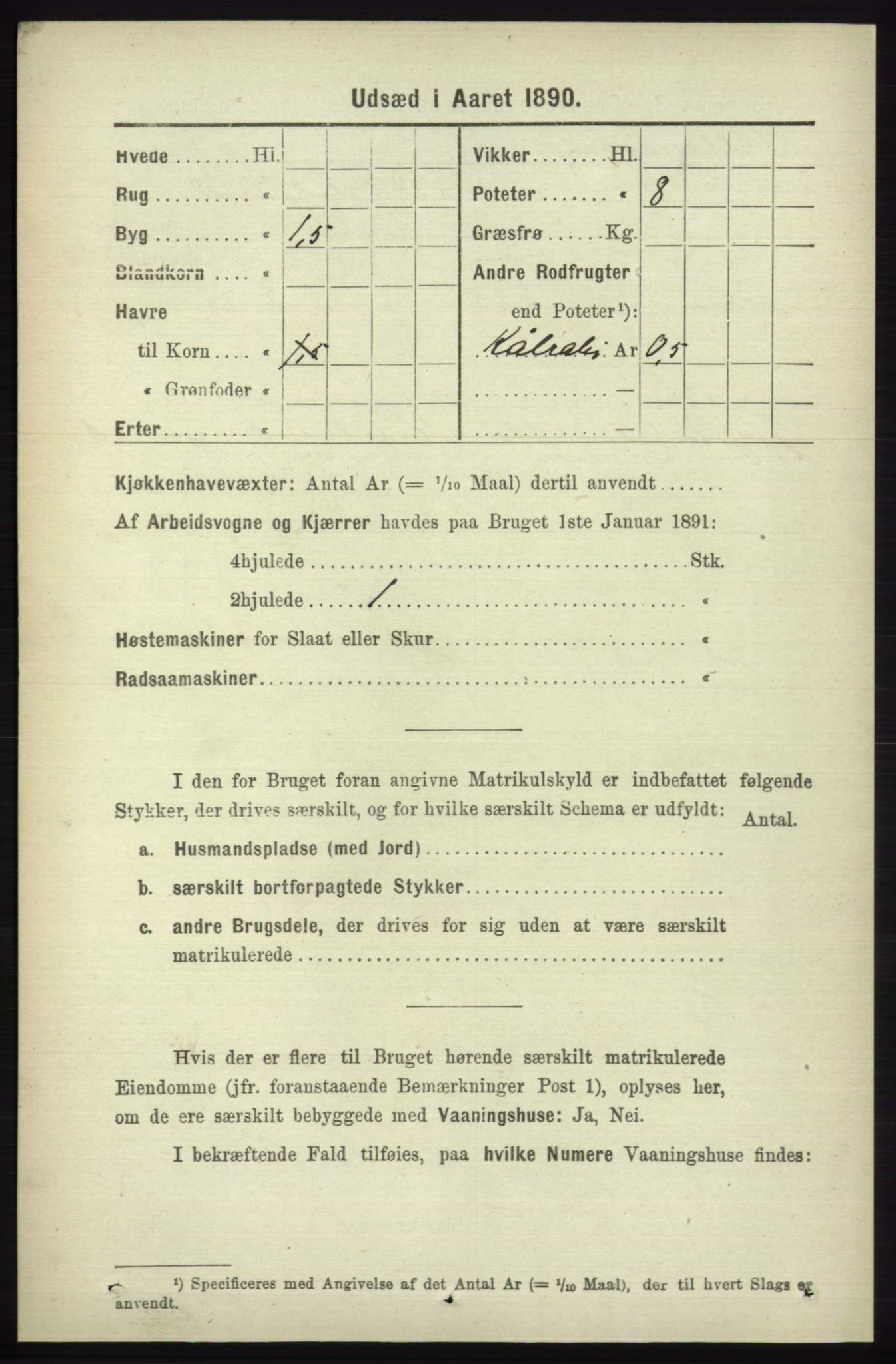 RA, 1891 census for 1230 Ullensvang, 1891, p. 7340