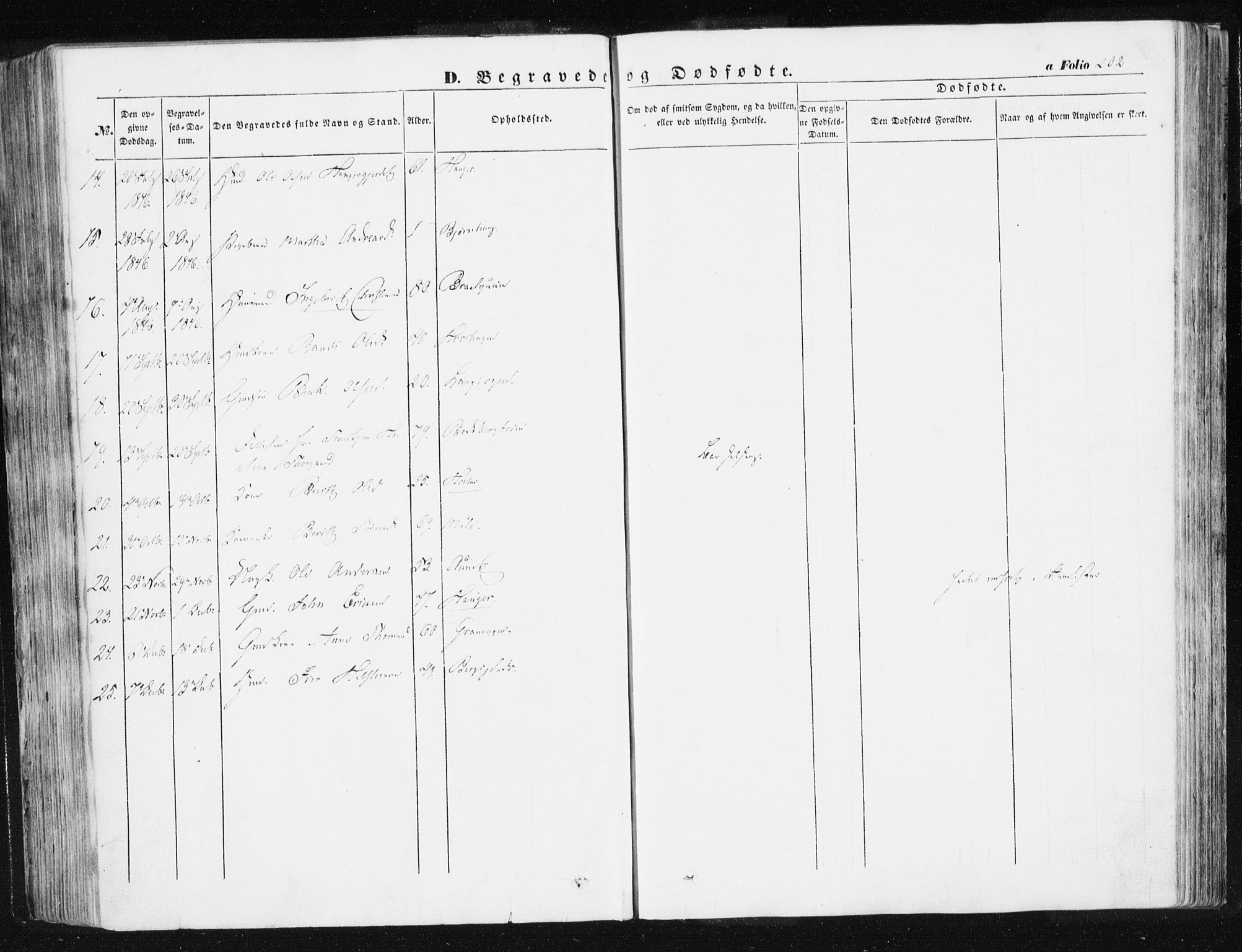 Ministerialprotokoller, klokkerbøker og fødselsregistre - Sør-Trøndelag, AV/SAT-A-1456/612/L0376: Parish register (official) no. 612A08, 1846-1859, p. 202